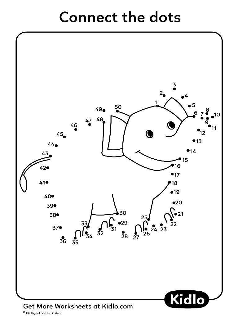 connect the dots worksheet