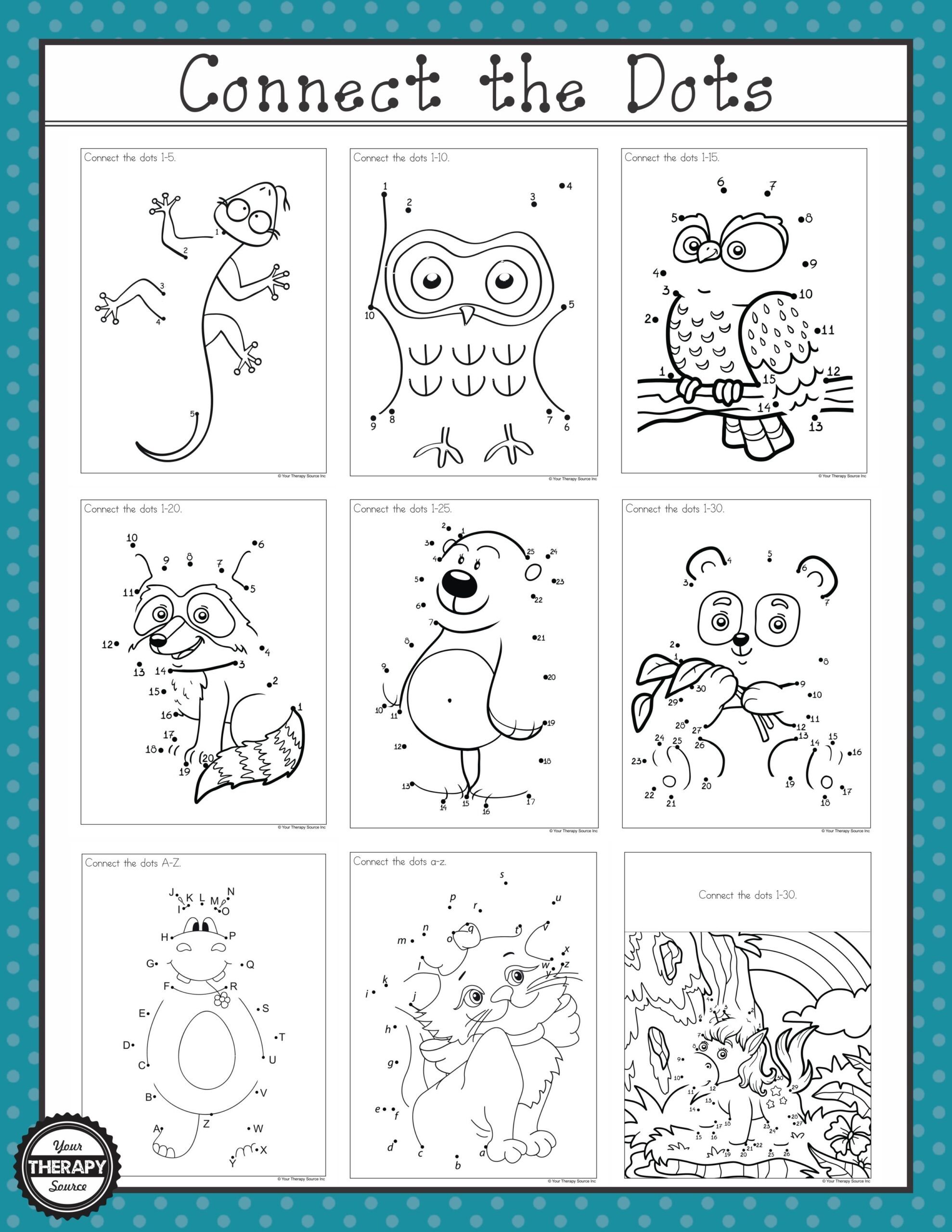 connect dots printable