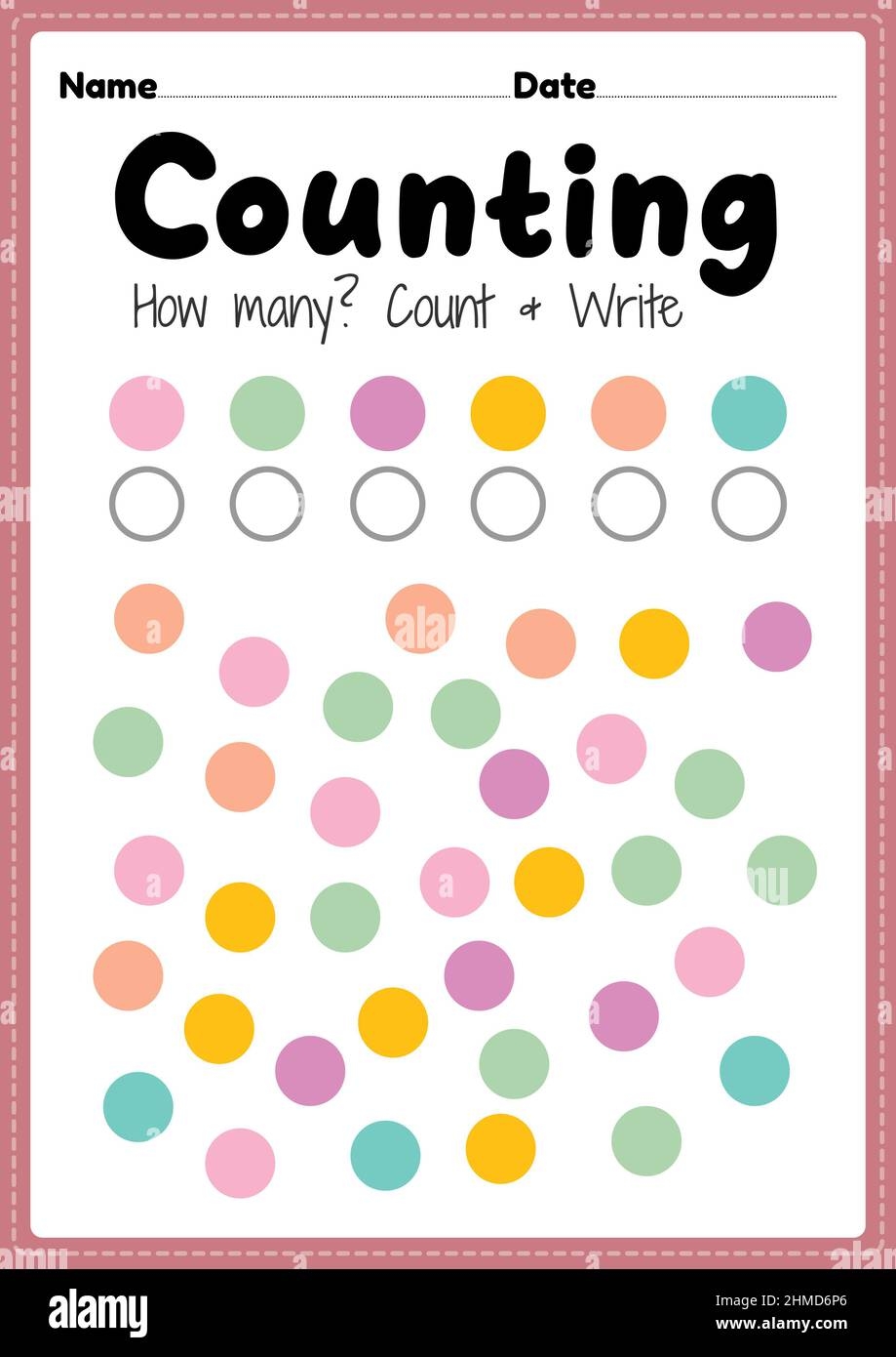 counting worksheets for preschoolers