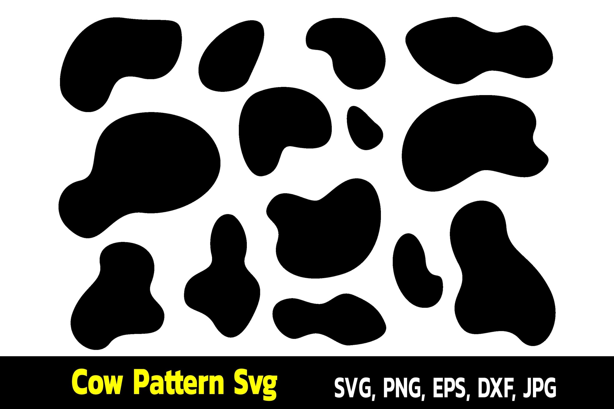 Cow Print Cow Spots Cow Print Pattern Etsy