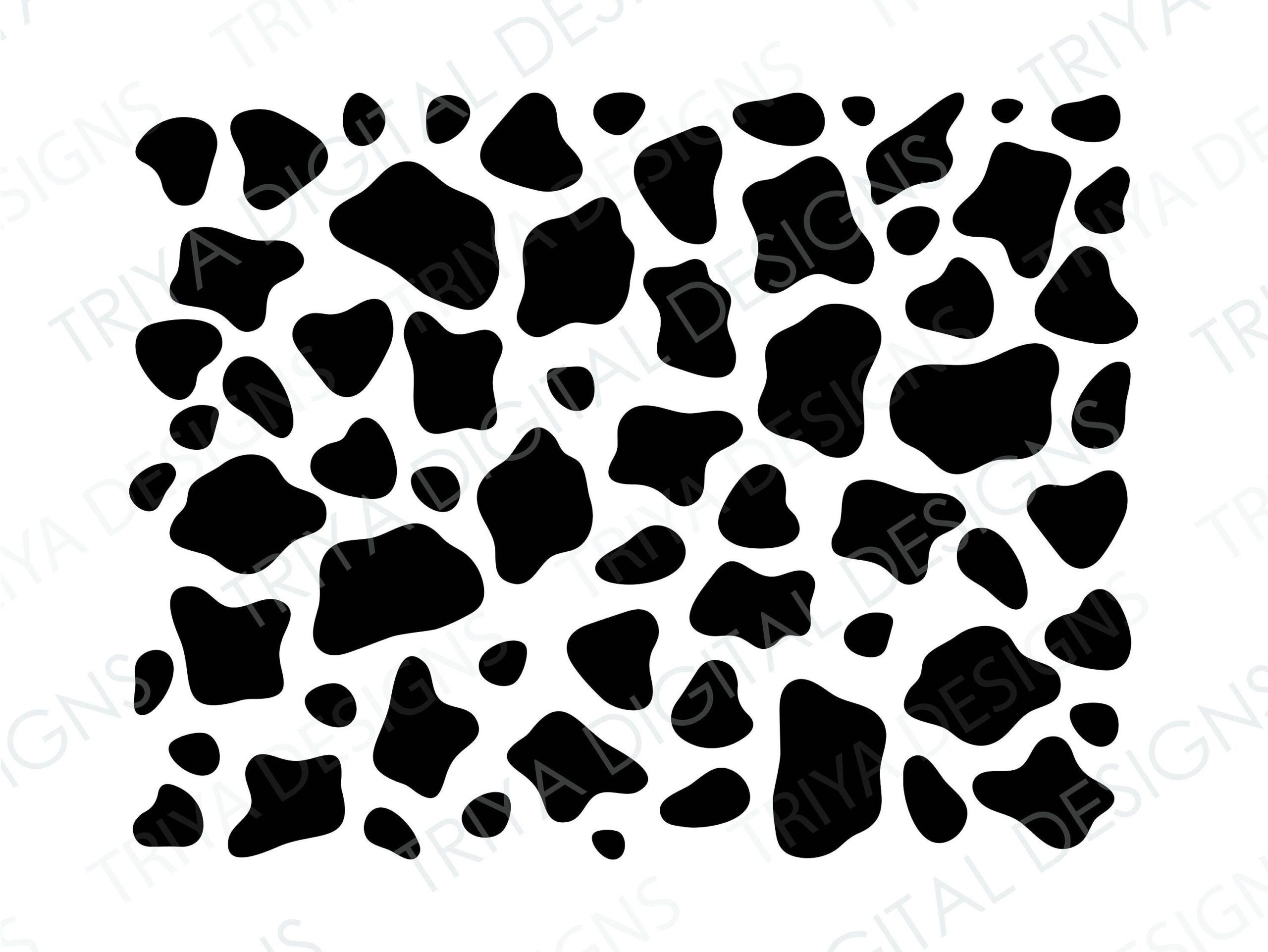 Cow Print SVG Cut File Cow Spots Print PNG Files Black Animal Print Digital Print Instant Digital DOWNLOAD Personal Or Commercial Use Etsy