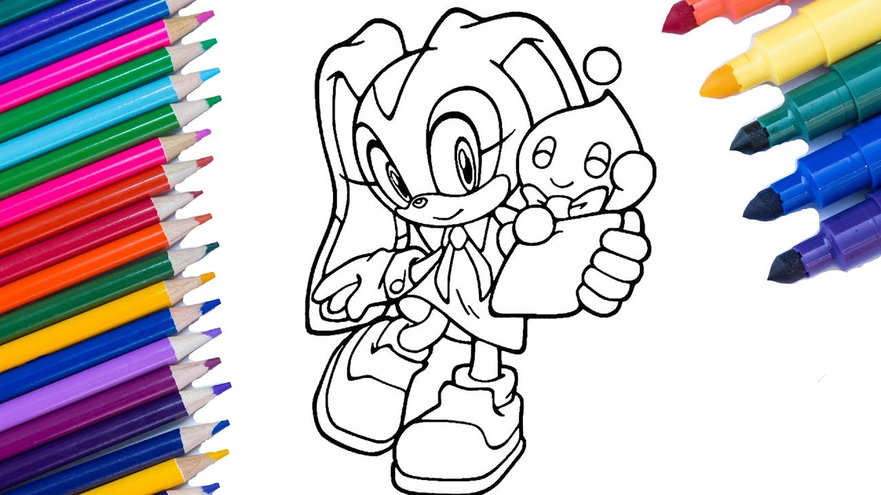 Cream The Rabbit Coloring Pages Sonic The Hedgehog Coloring Pages YouTube