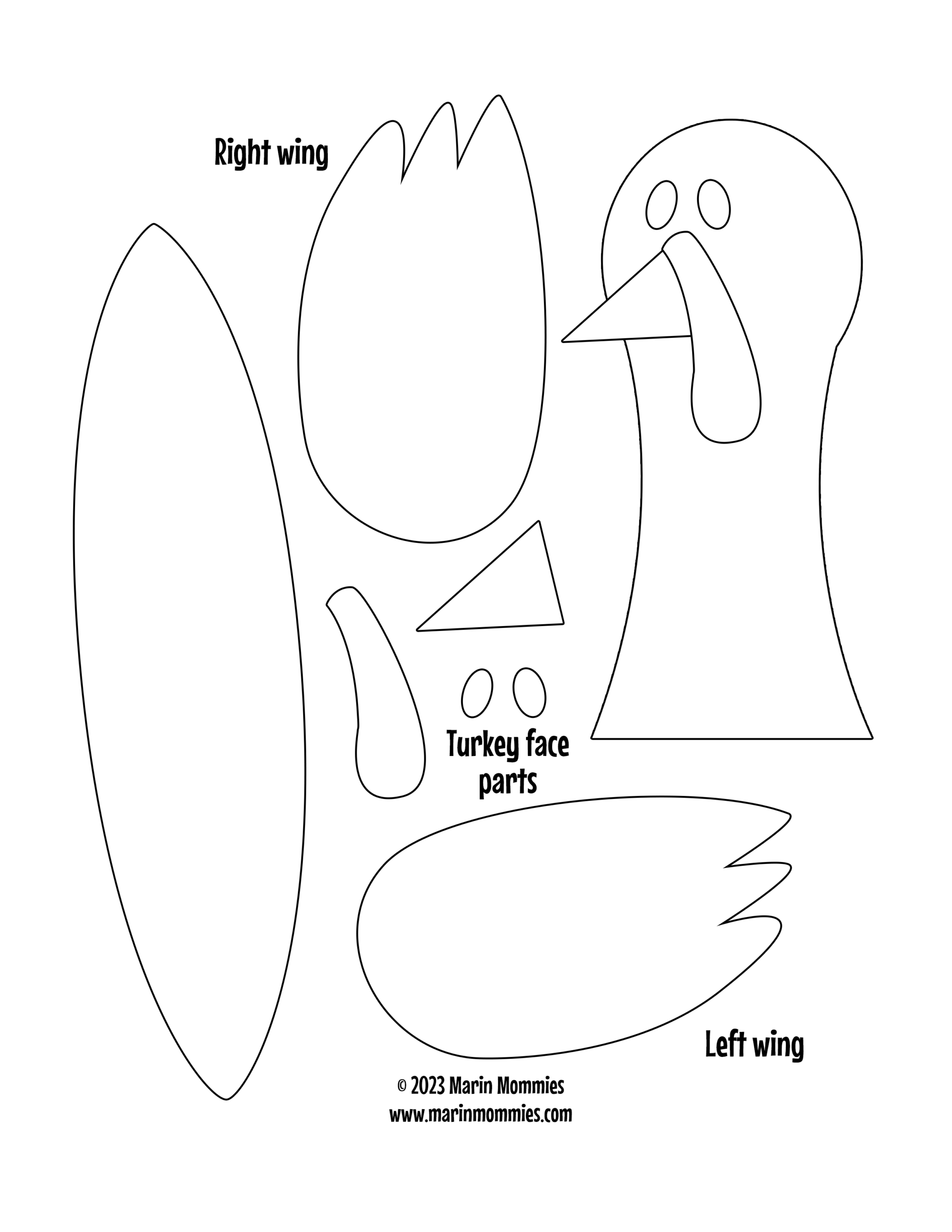 turkey pattern printable