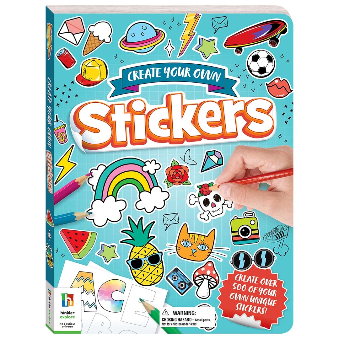 Create Your Own Stickers Stickers Colouring Activity Children Hinkler