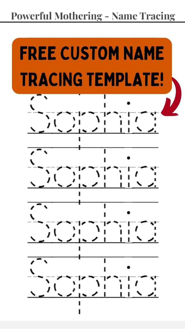 make your own tracing worksheets