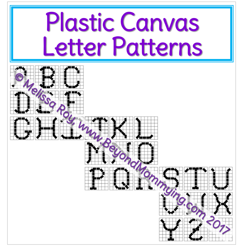 Creating With Plastic Canvas And Printable Plastic Canvas Letter Patterns