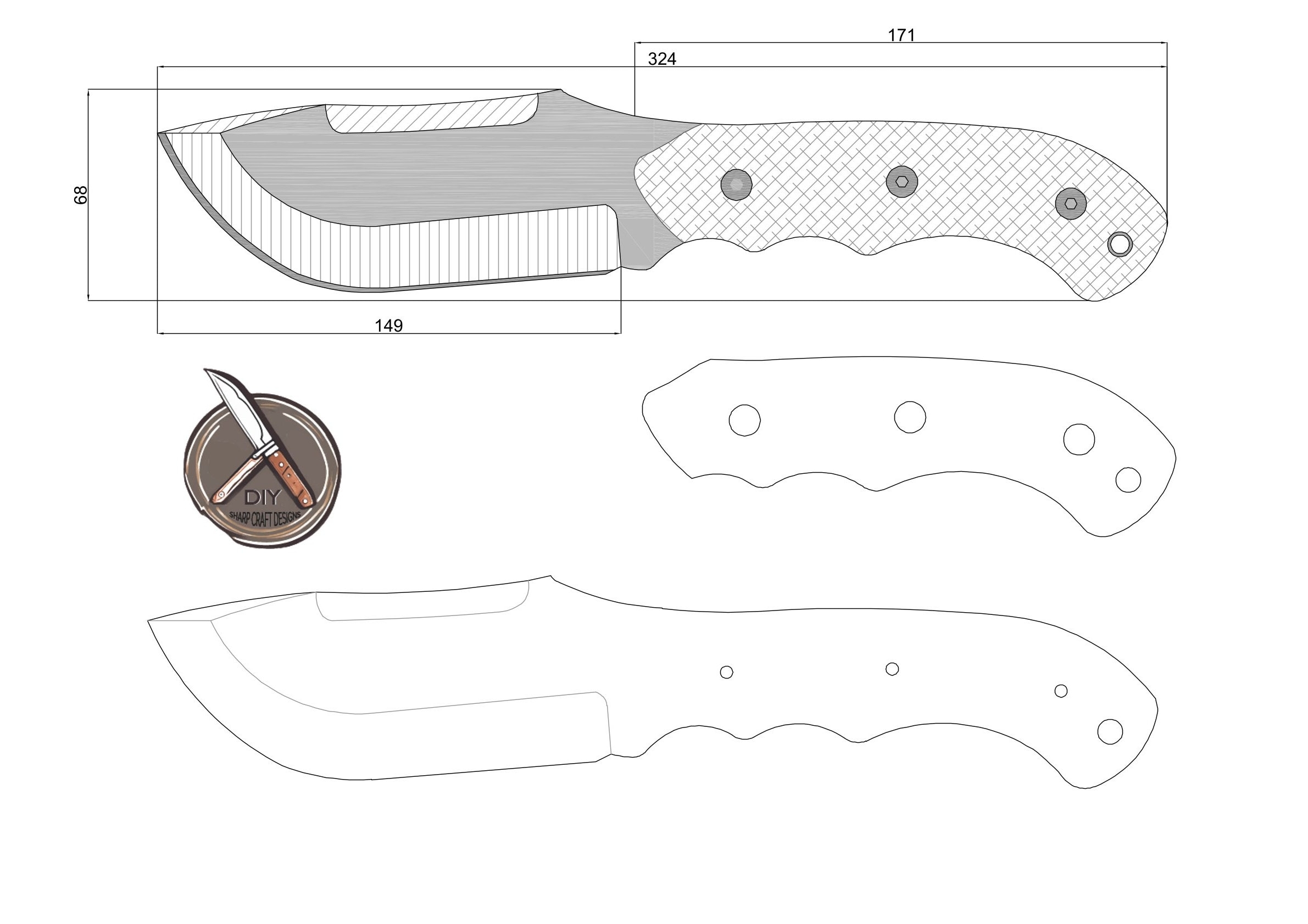 knife patterns printable