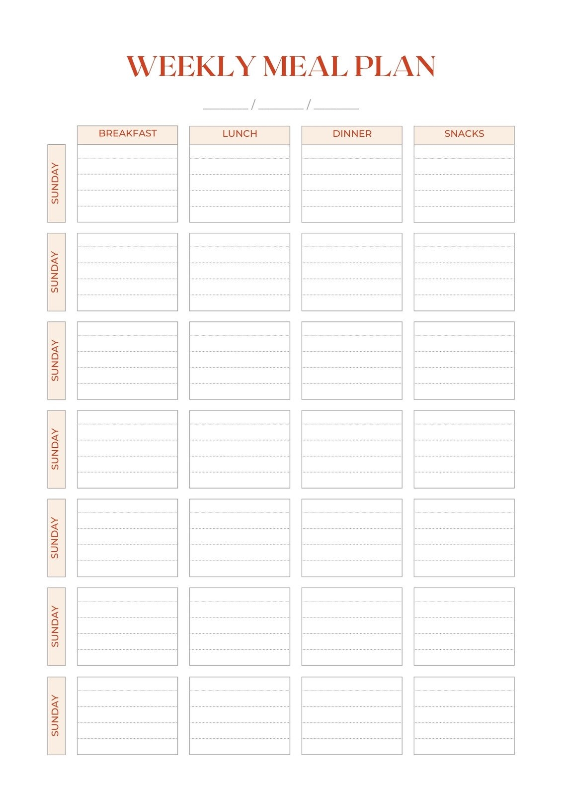 Customize 262 Weekly Menu Templates Online Canva