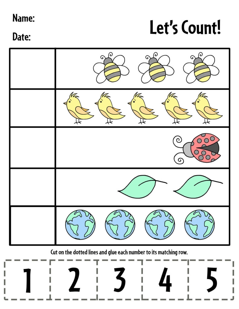 numbers and counting worksheets