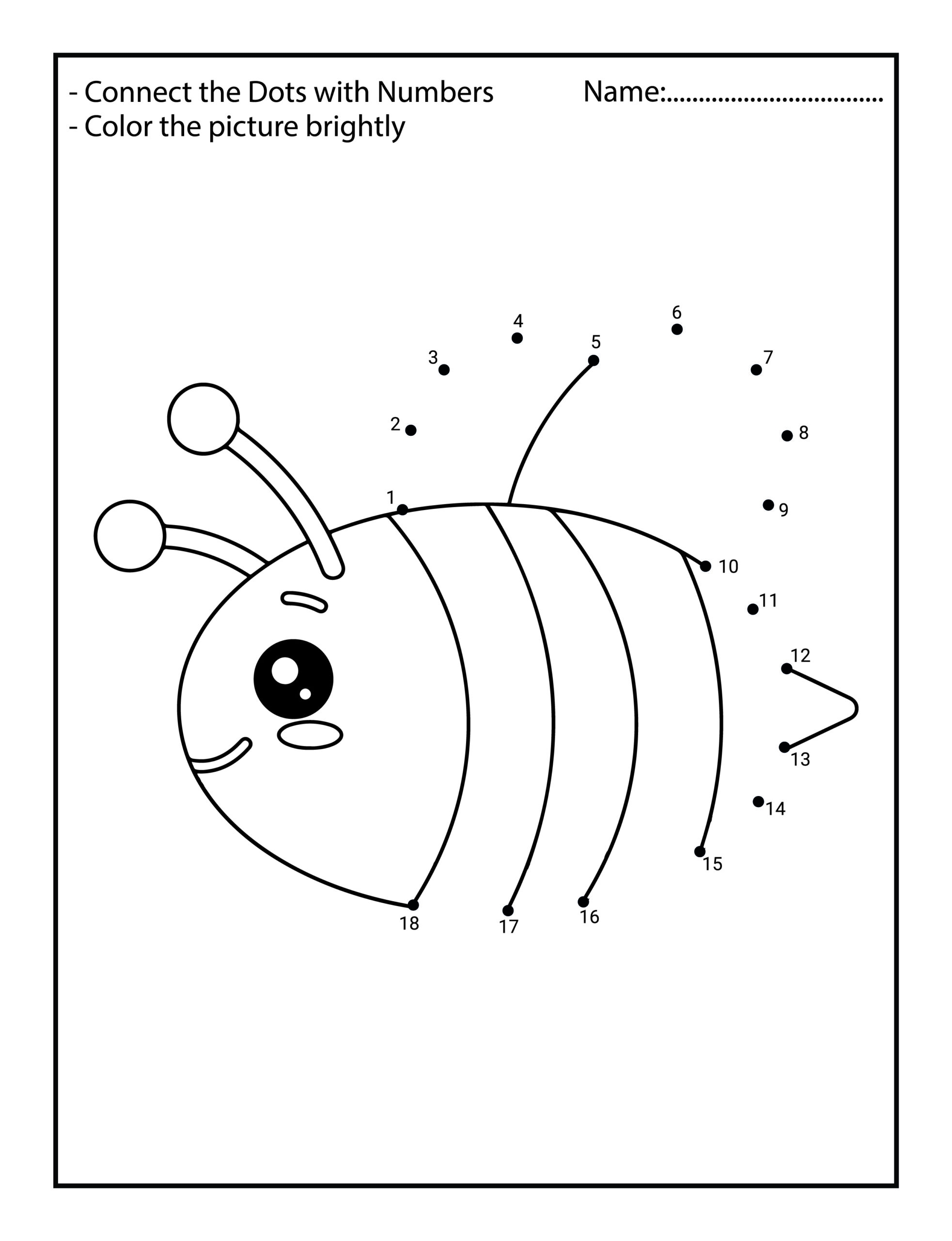 Cute Animals Connect The Dots For Kids Worksheets And Teaching Materials Made By Teachers