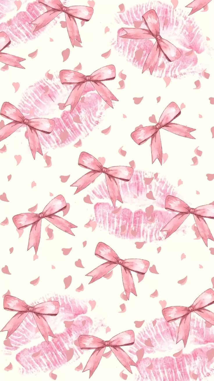 Cute Coquette Pink Bow Wallpaper For Iphone Hd