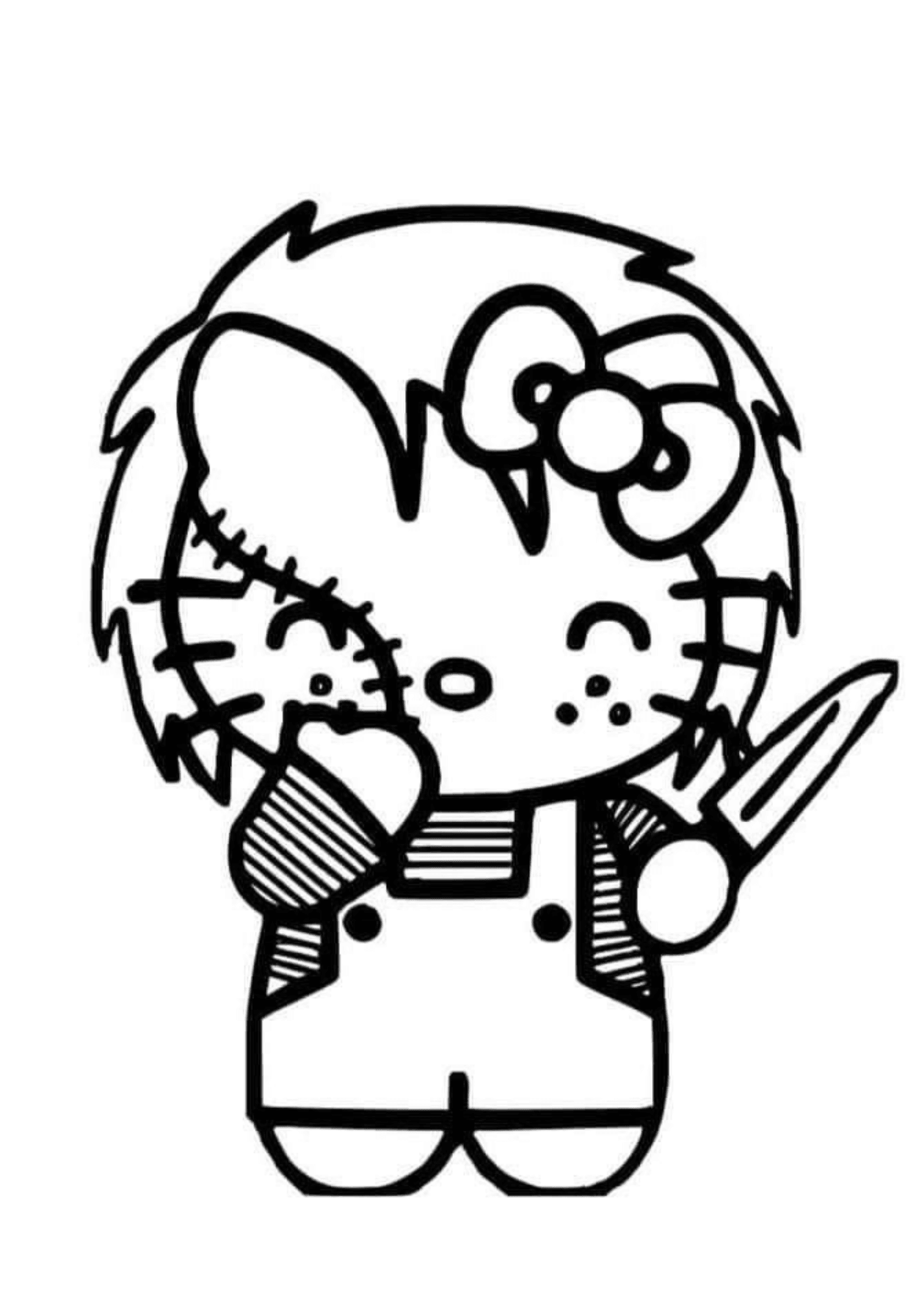 CUTE HELLO KITTY COLORING BOOK By Yaqeen jassim Raket PH