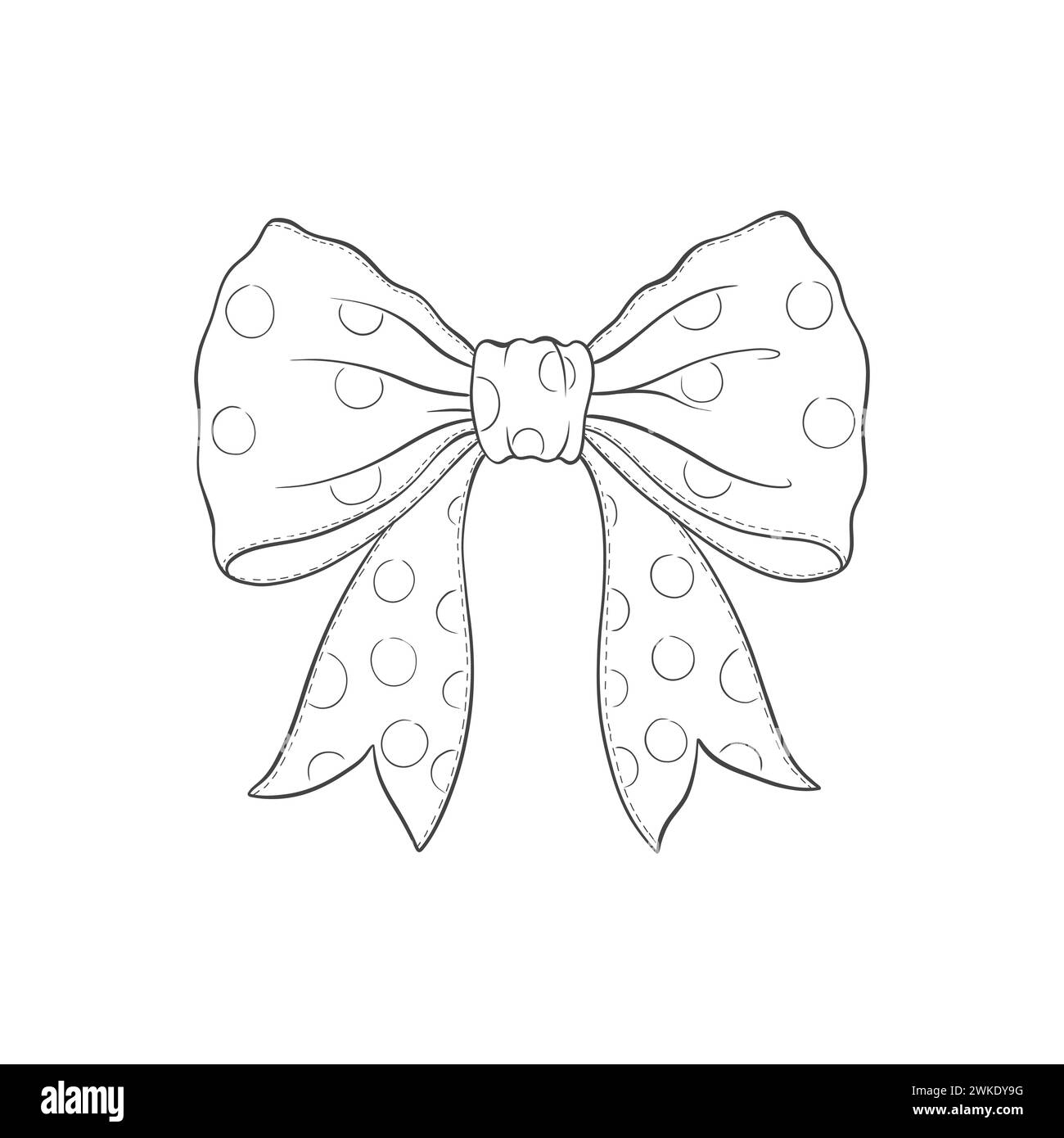 Cute Ribbon Bow Black And White Stock Photos Images Alamy