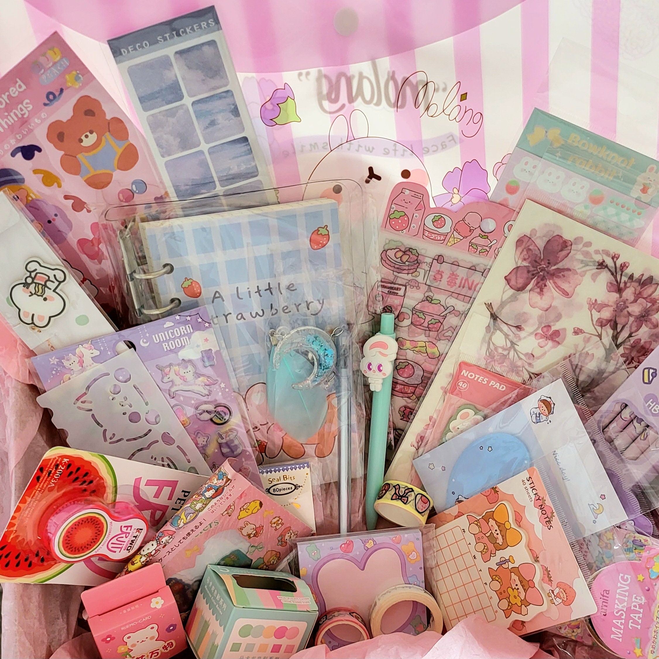 kawaii box stationery sticker