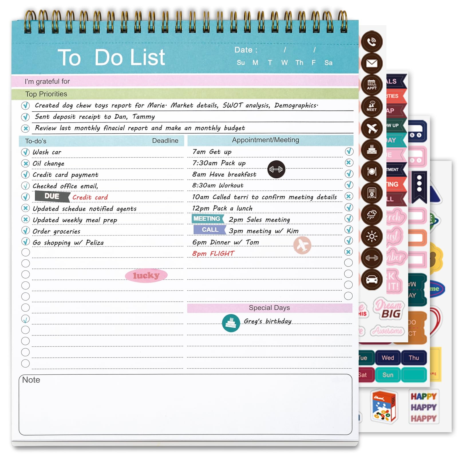 Daily Checklist Planner 52 Sheets 6 5x9 8 Inches Purple To Do List Notepad 52 Sheet Daily Checklist Planner 6 5x9 8 Inches Paper To Do List
