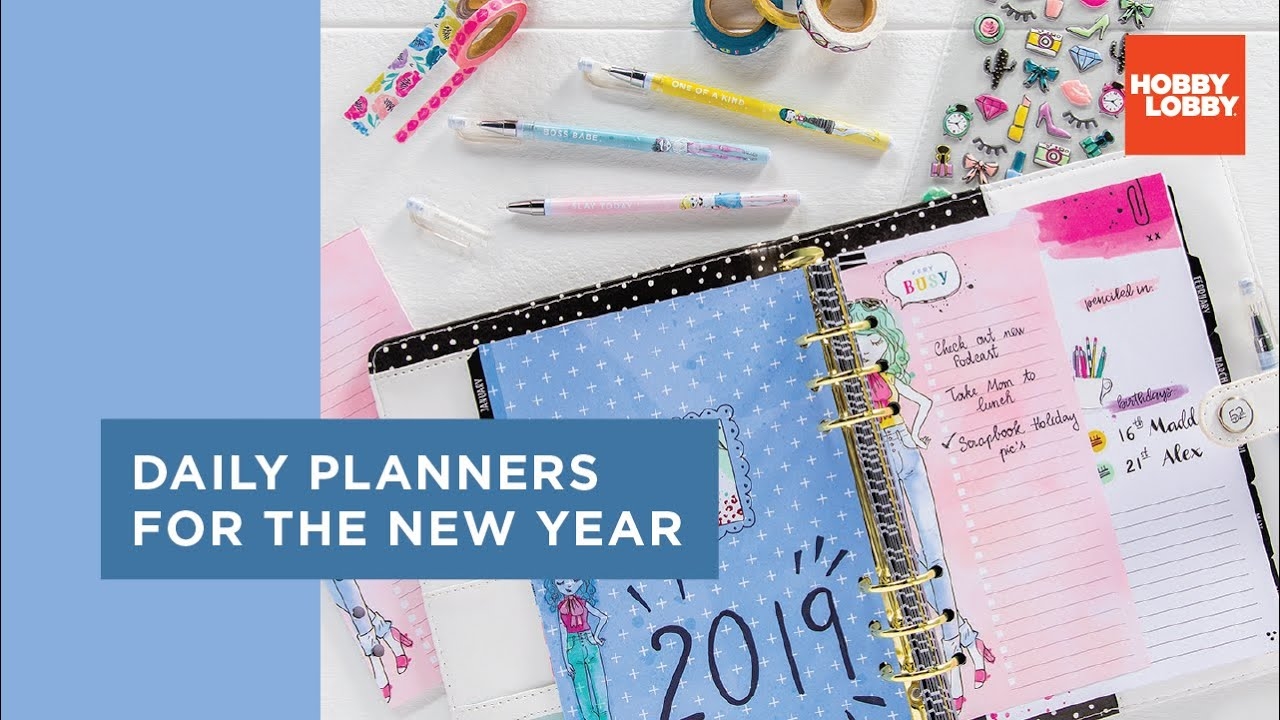 Daily Planners For The New Year Hobby Lobby YouTube