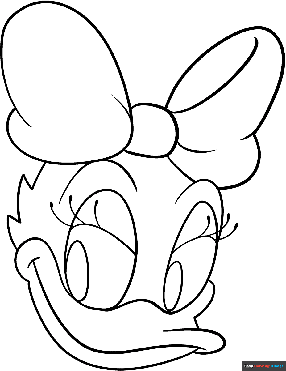 coloring pages of daisy duck