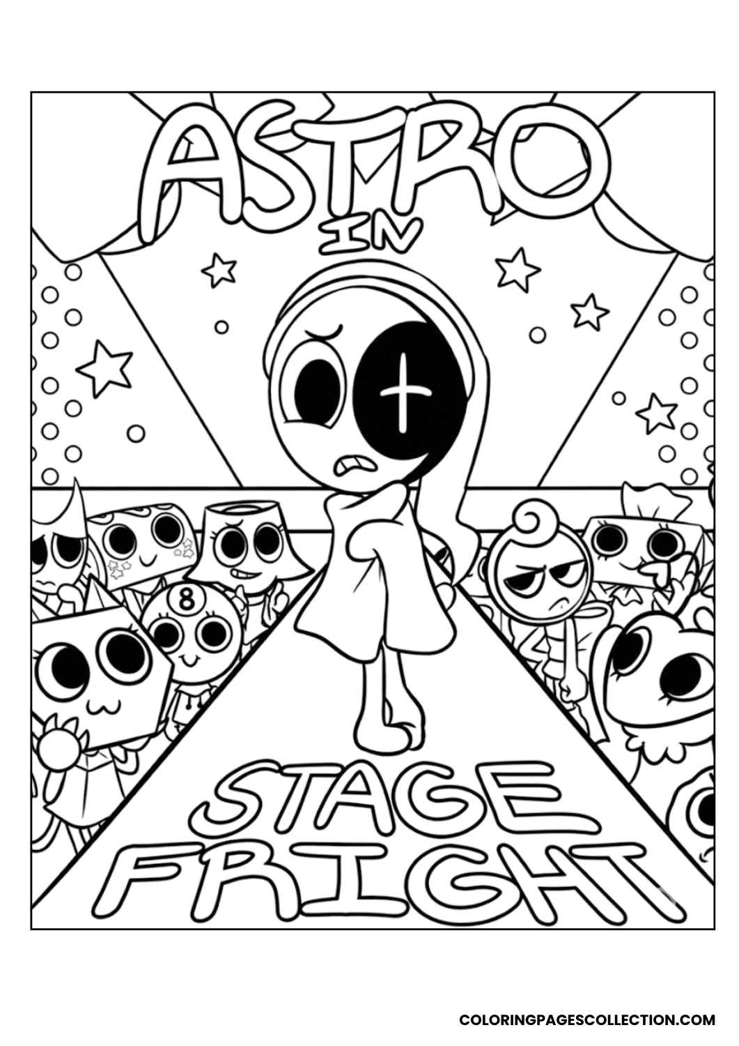 astro dandys world coloring page