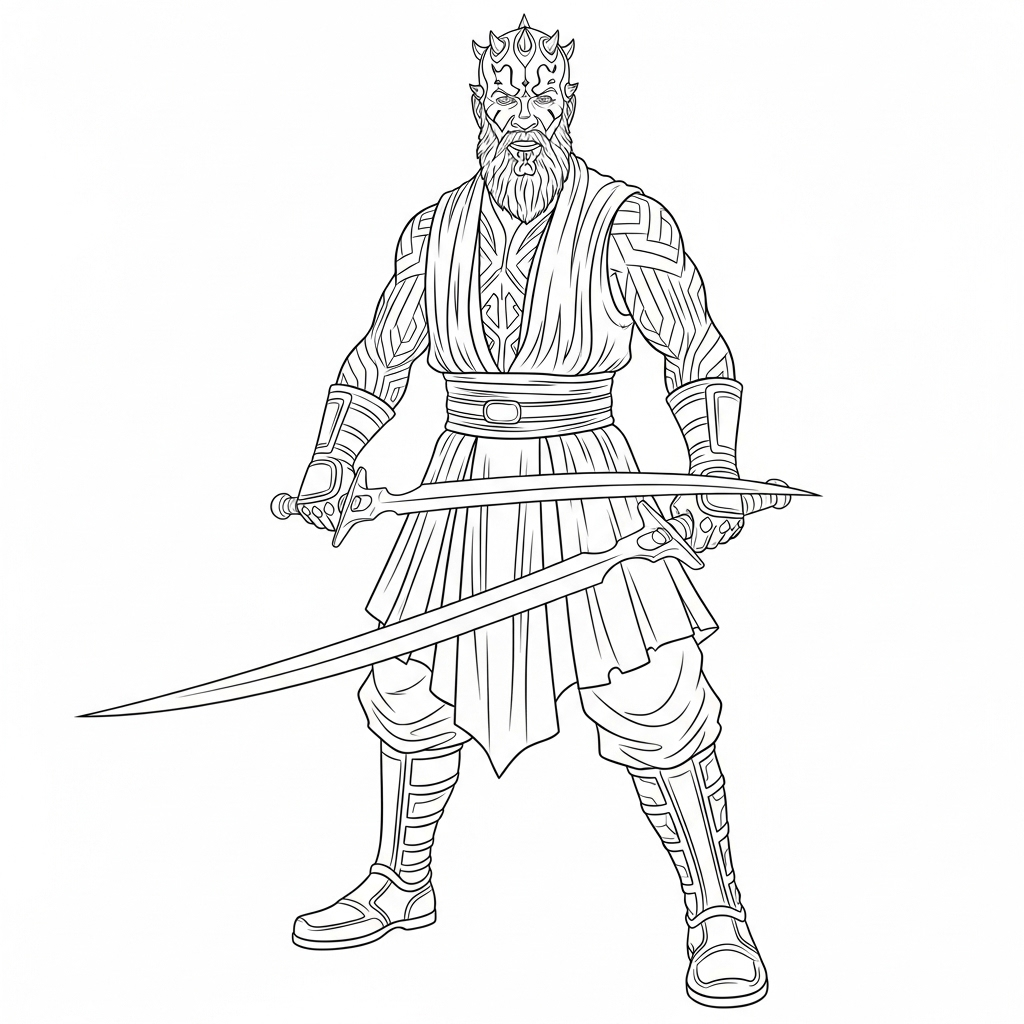 Darth Maul Coloring Pages Coloring app