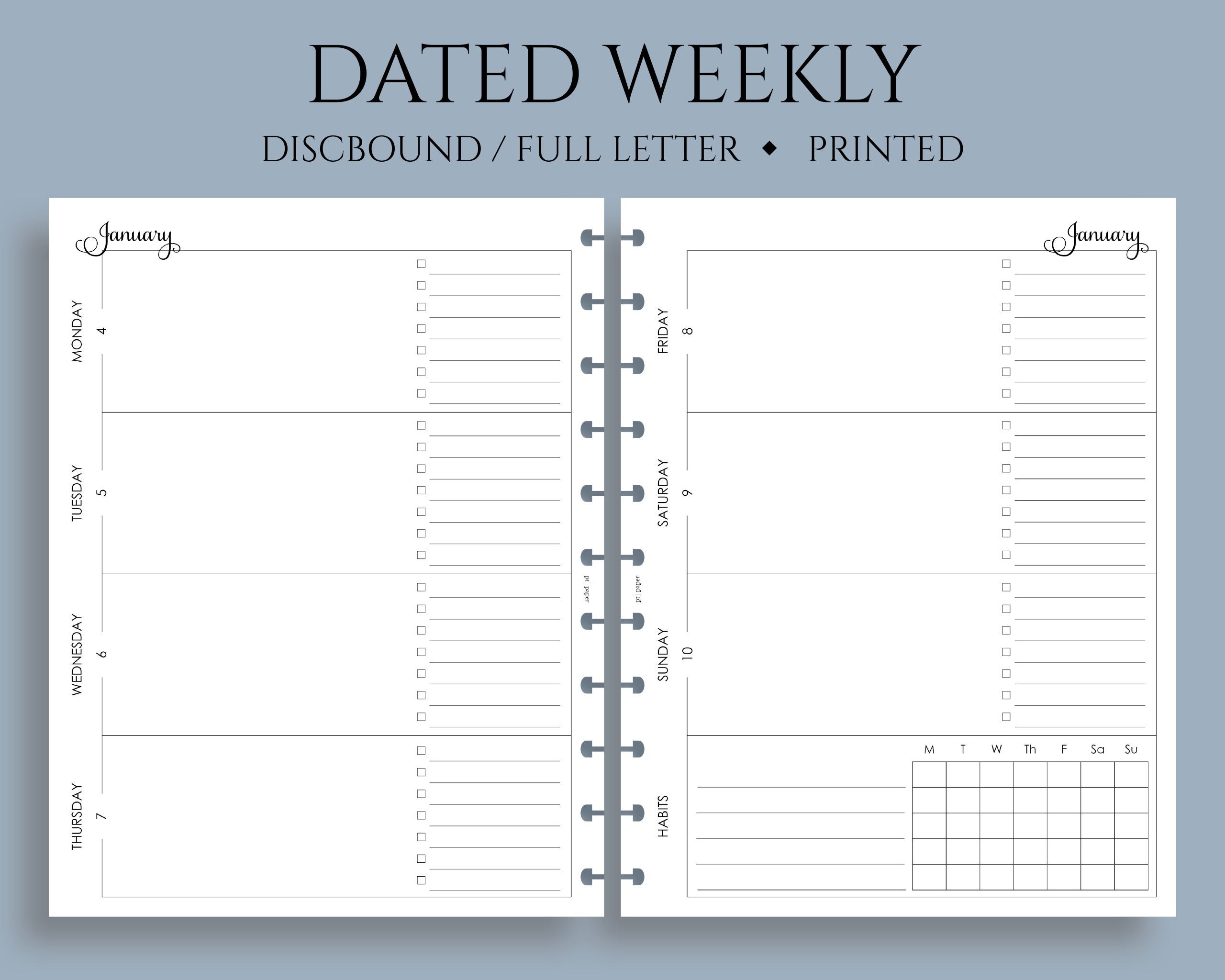 planner with habit tracker