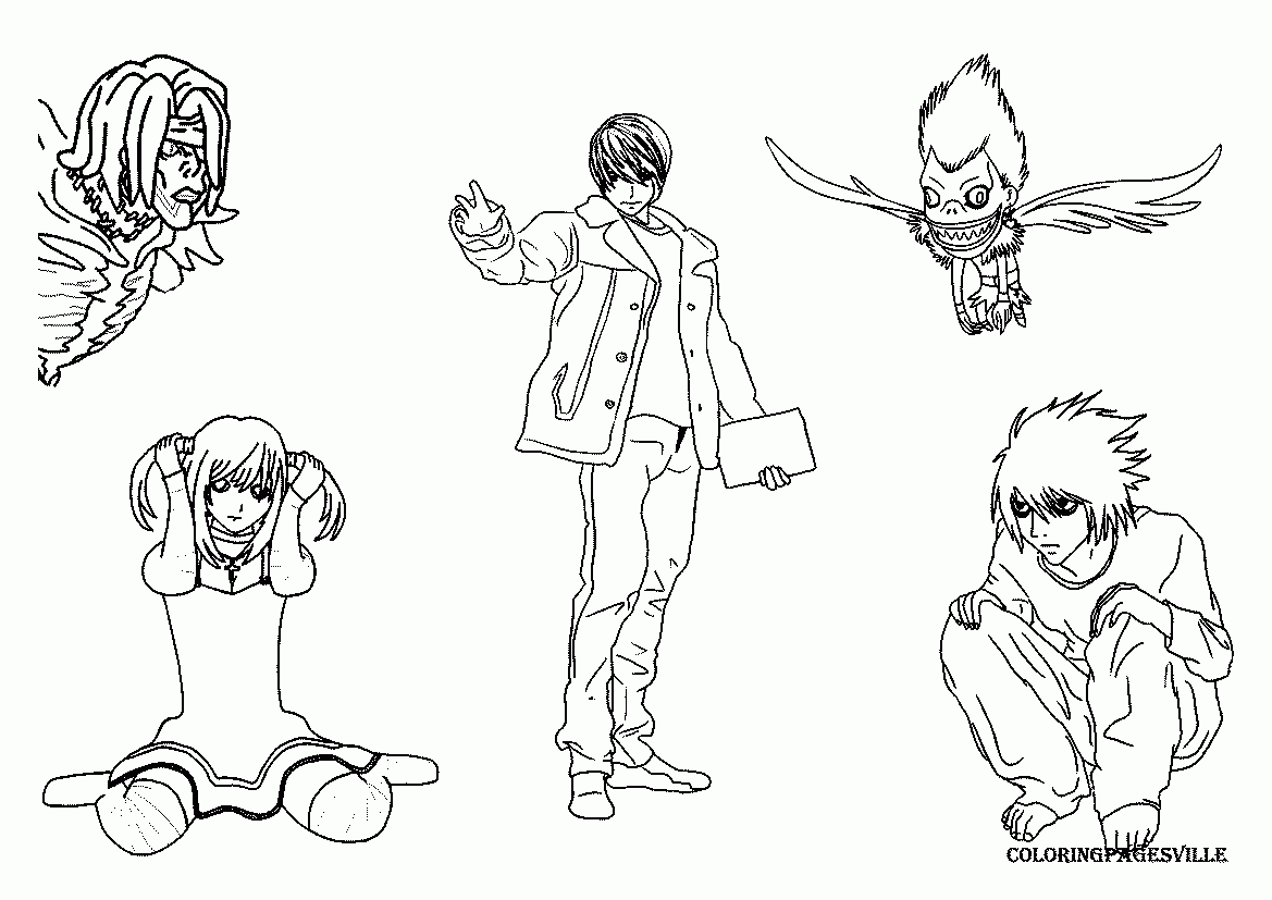 Death Note Coloring Pages