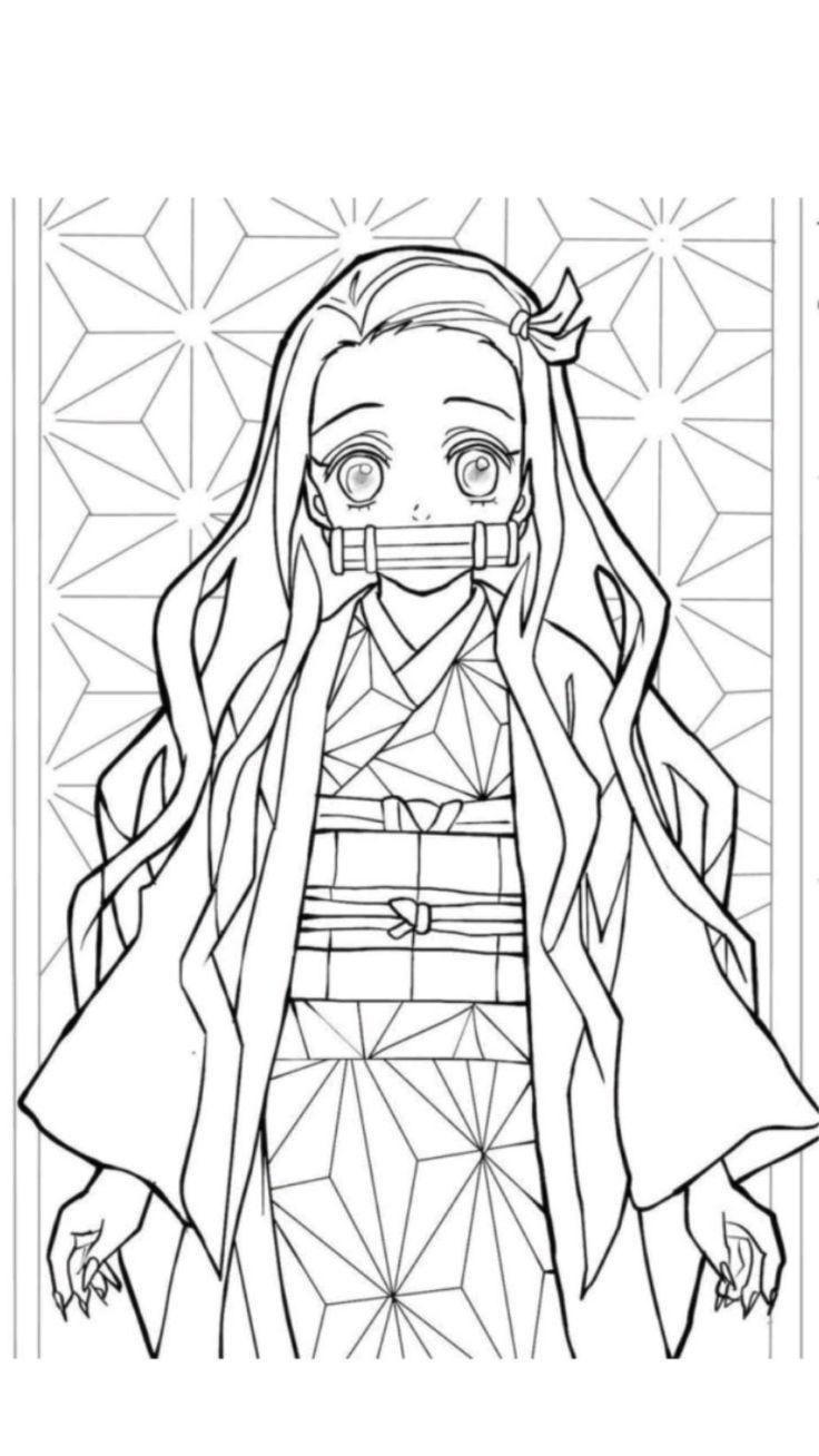 Demon Slayer Coloring Pages not My Drawing Manga Coloring Book Chibi Coloring Pages Anime Character Drawing