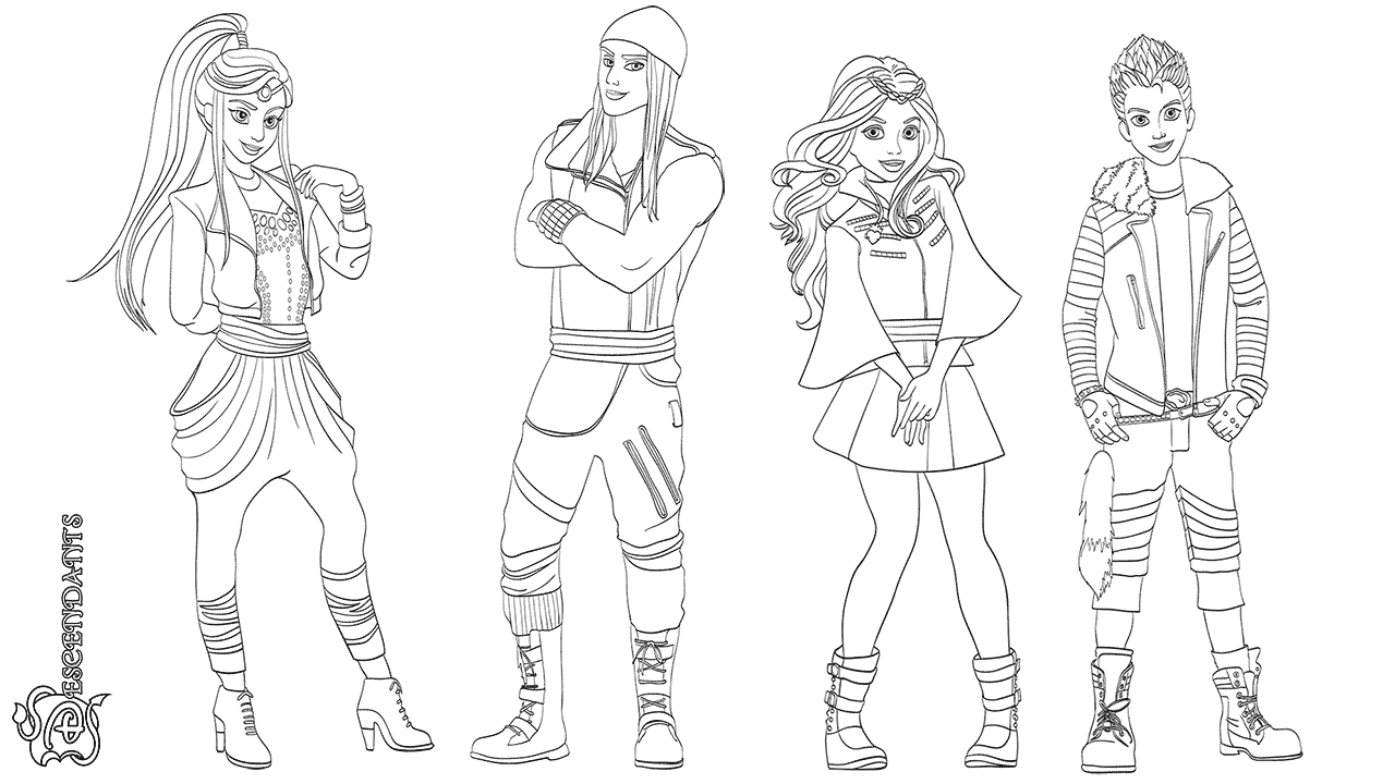 Descendants Coloring Pages Best Coloring Pages For Kids