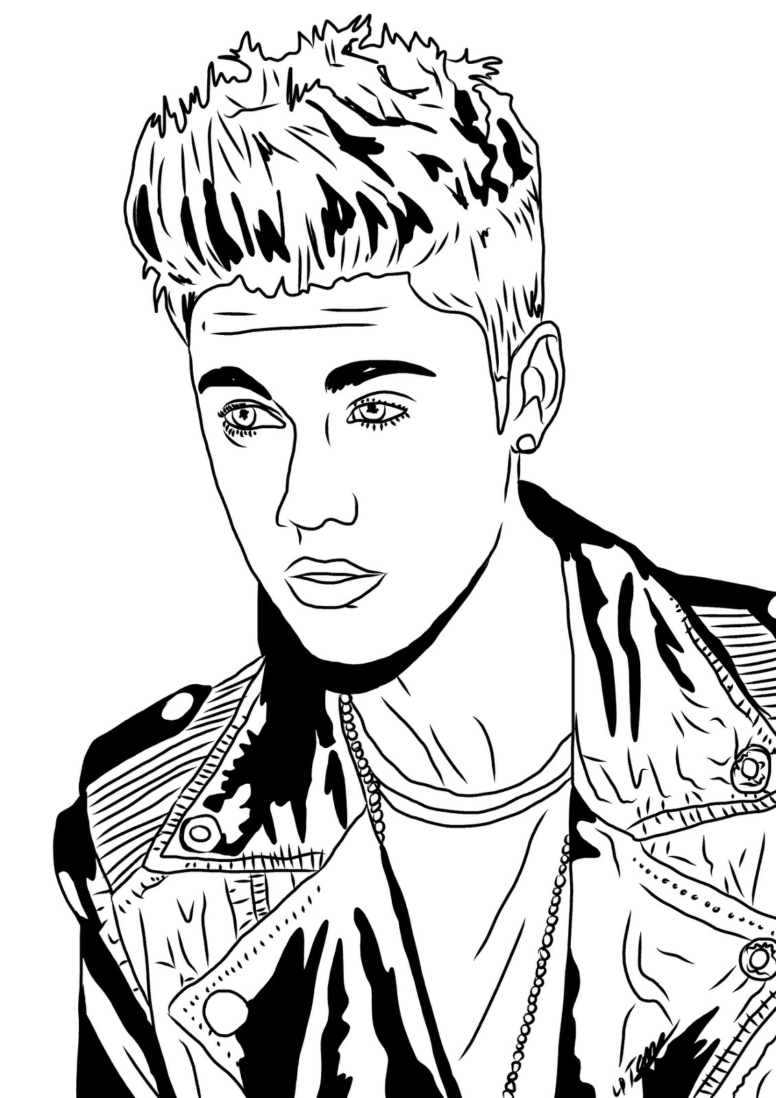 Desenhos Para Colorir Do Justin Bieber 2013 Brinquedos De Papel