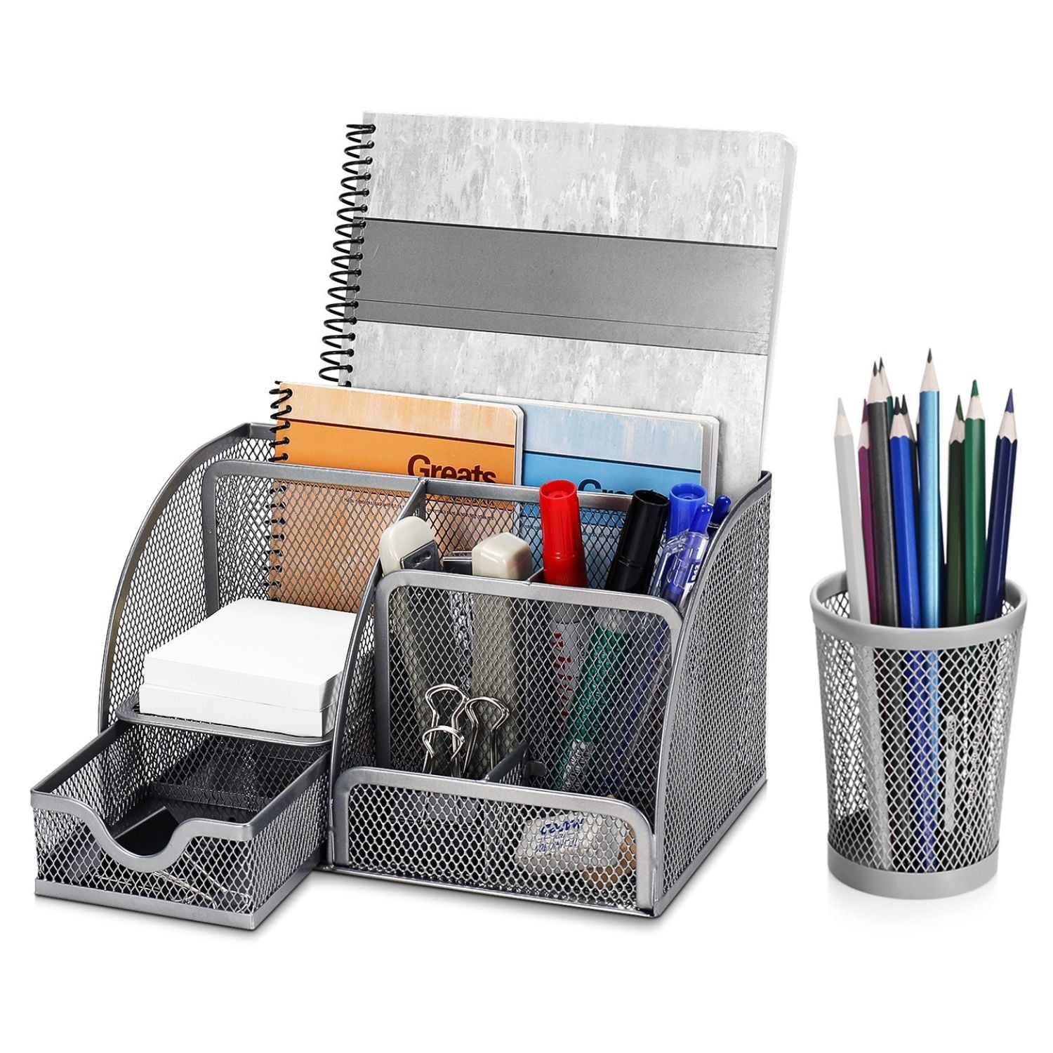 office supplies on desk