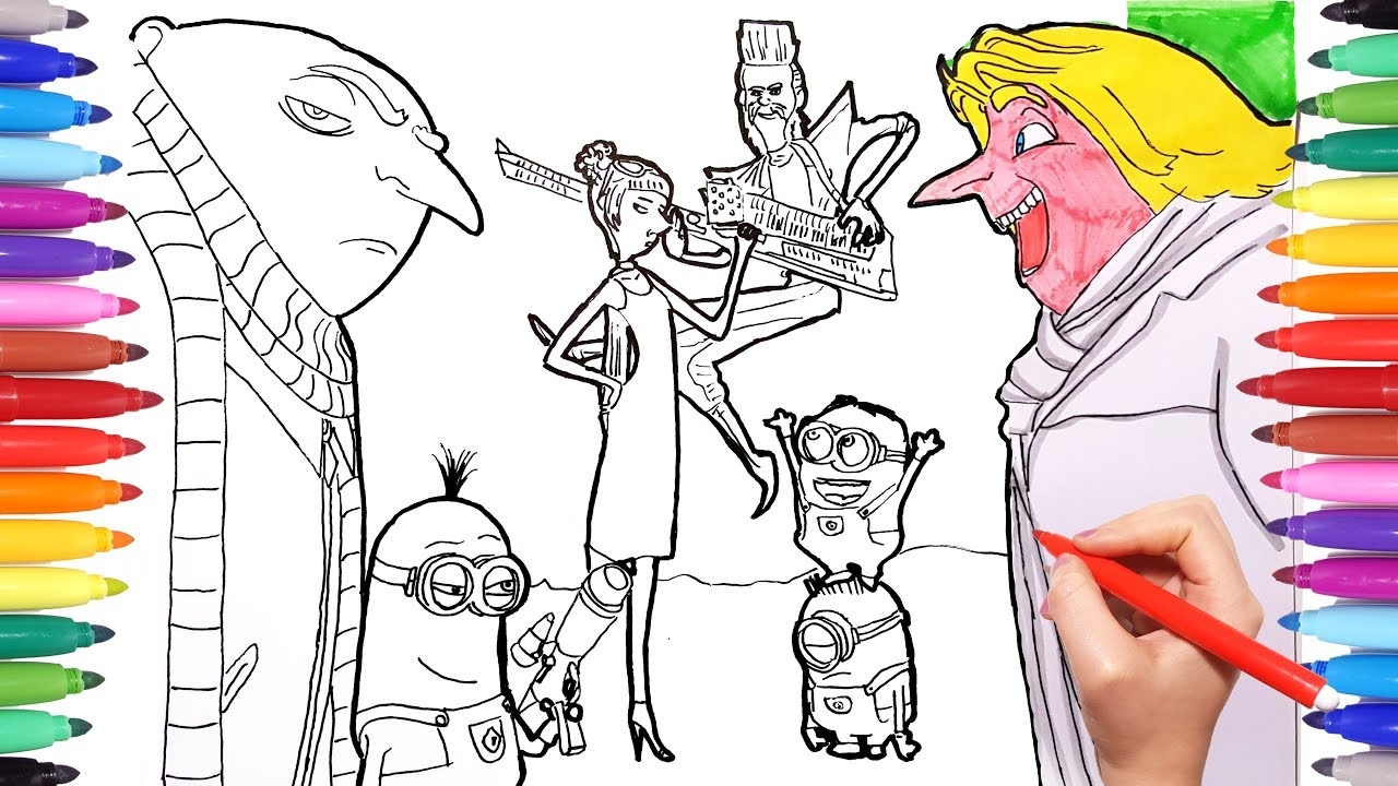 despicable me pictures to color