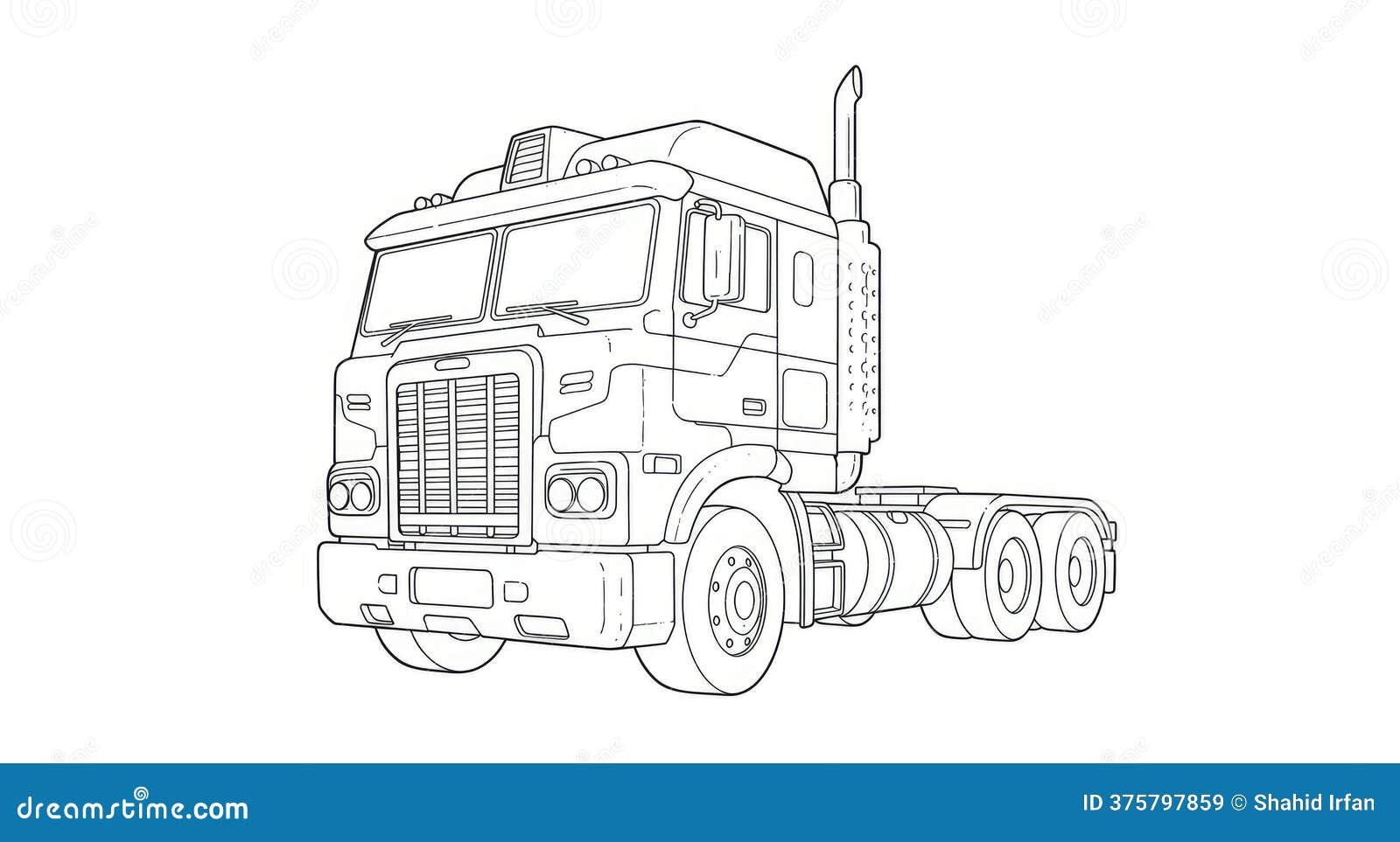 Detailed Optimus Prime Truck Outline Drawing Transformers Vehicle Coloring Page For Childrens Crafts Stock Vector Illustration Of Robot Semi 375797859