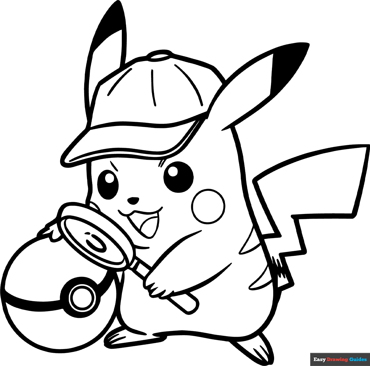 pikachu cute pokemon coloring pages