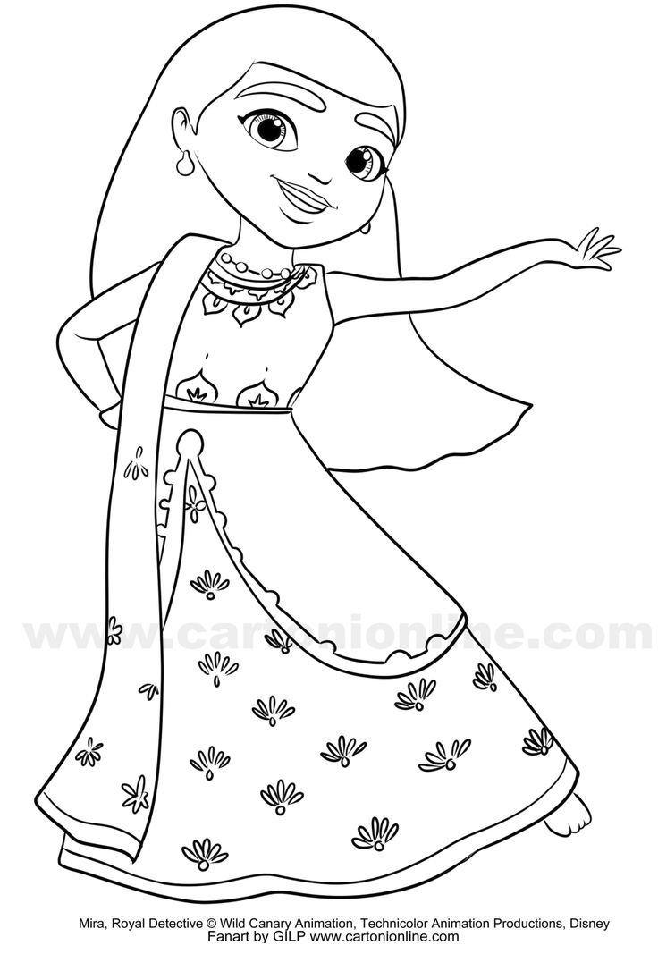 Dibujo De Mira De Mira La Detective Del Reino Para Colorear