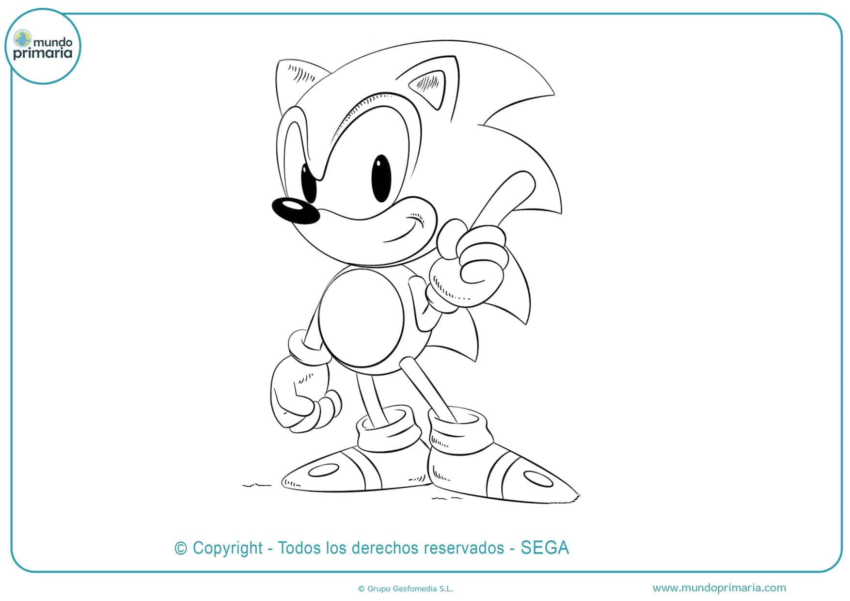  Dibujos De Sonic Para Colorear E Imprimir Gratis