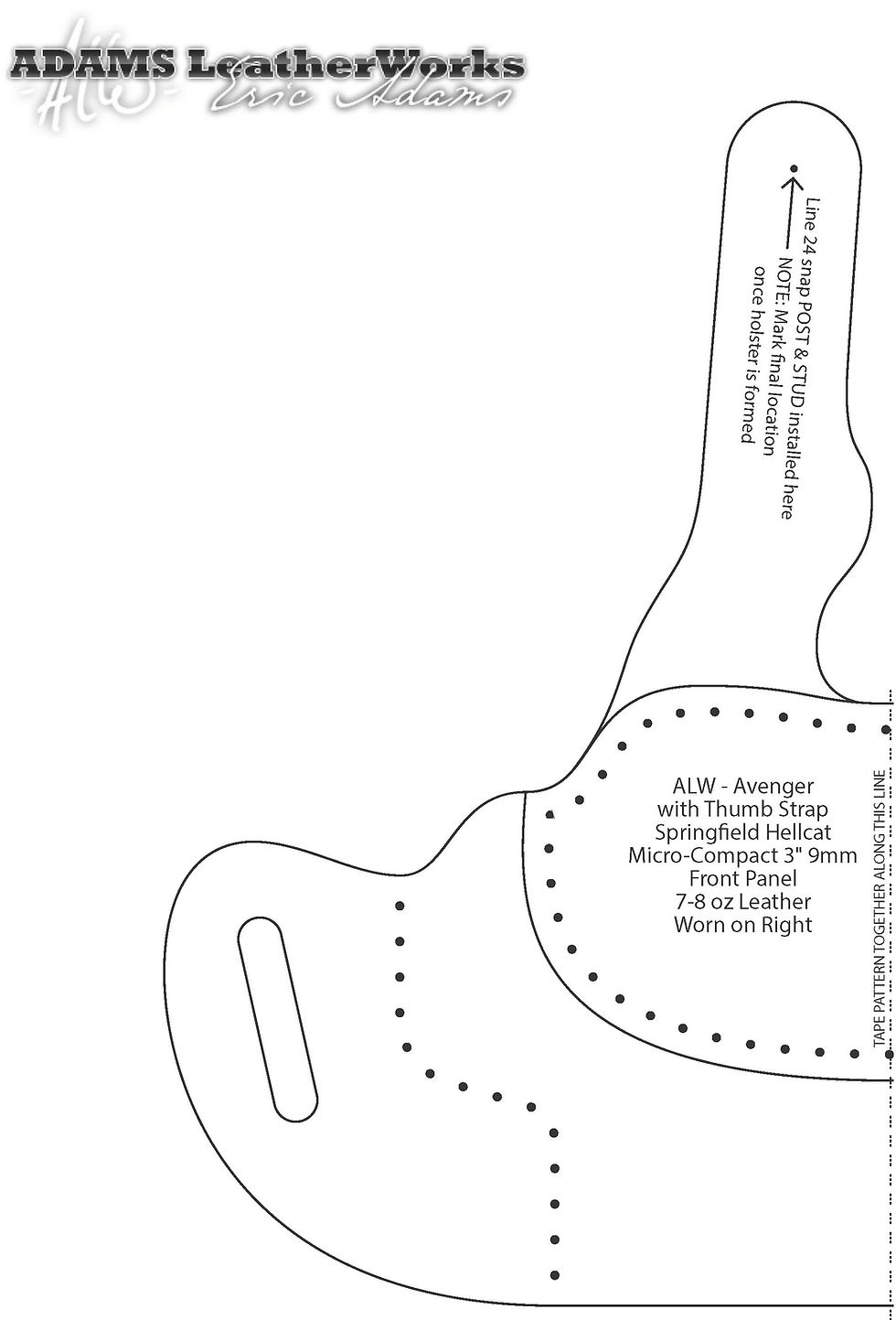 Digital Patterns Adams LeatherWorks