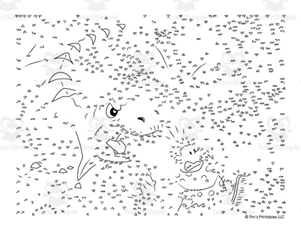 printable dot to dot difficult