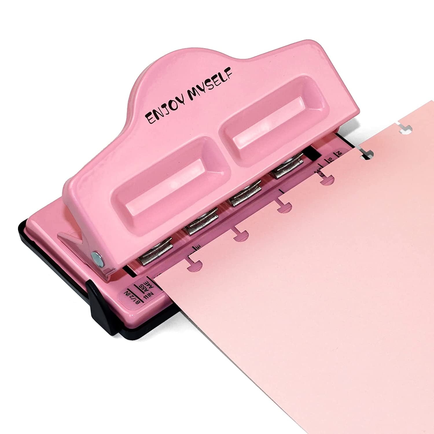 Discbound 4 Hole Mushroom Paper Punch For Planners Pink Walmart Business Supplies