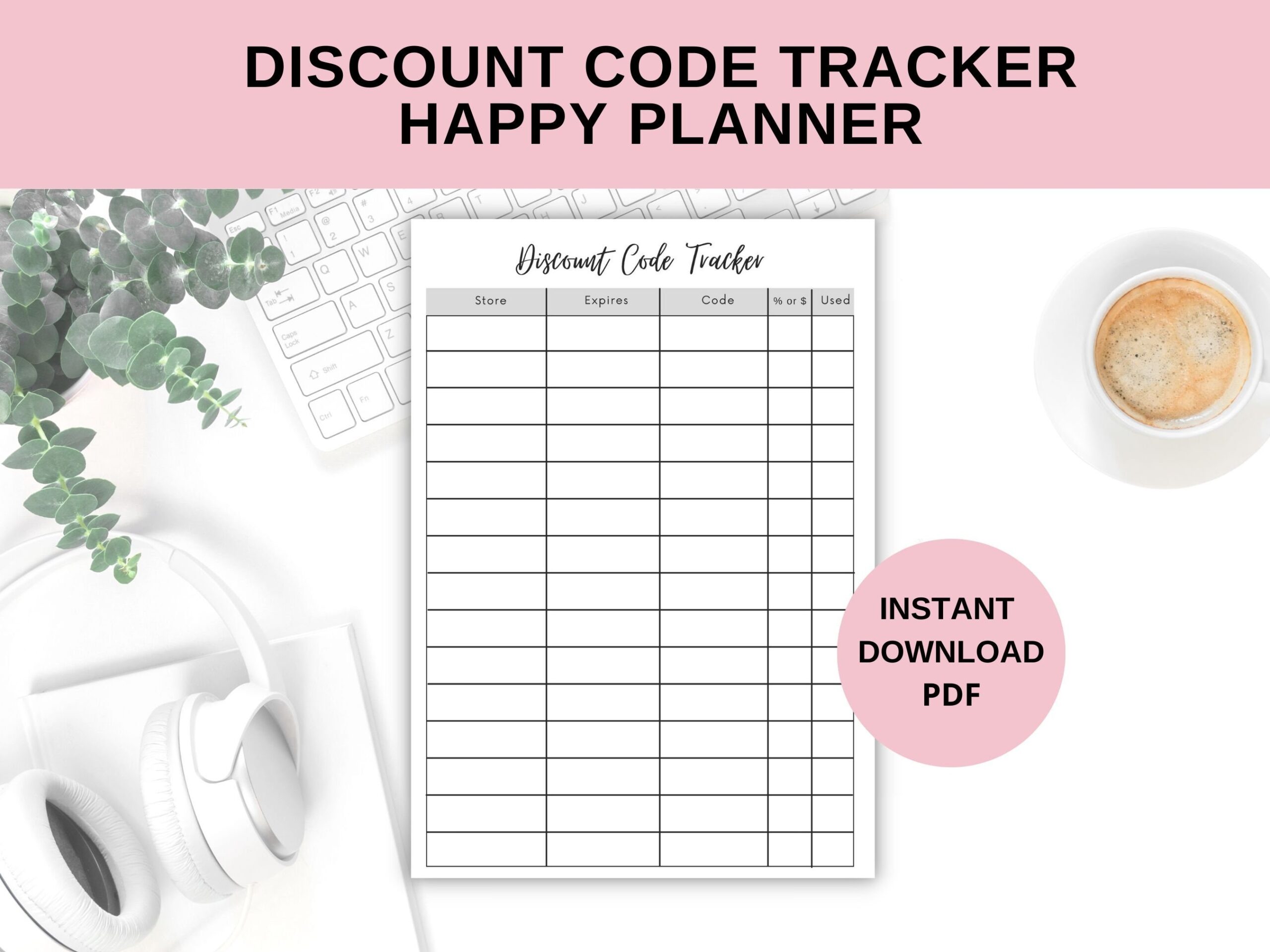 Discount Code Tracker Classic HP Etsy