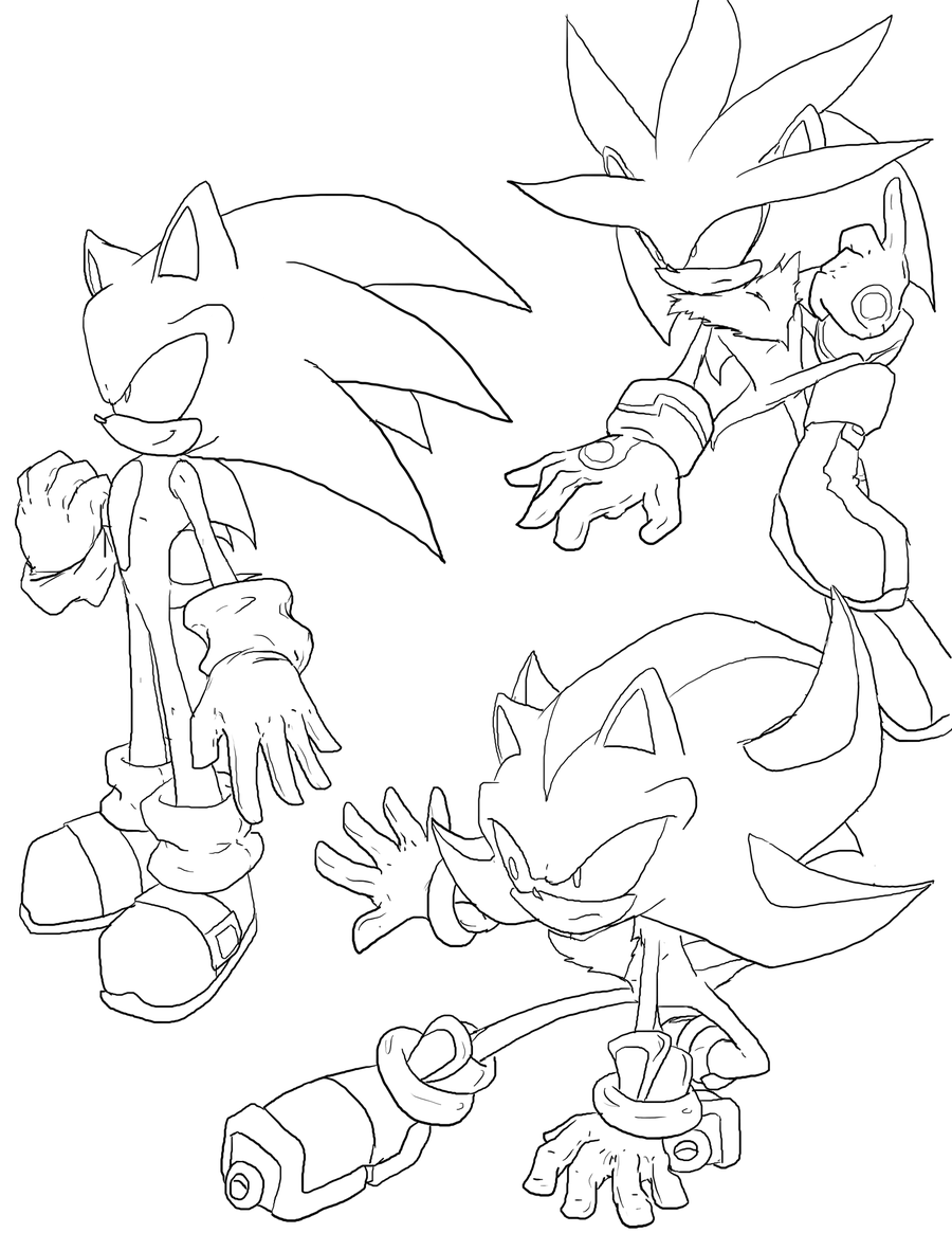 silver the hedgehog colouring pages