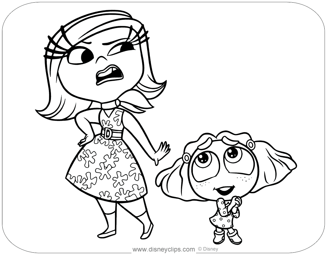 Disgust Coloring Pages
