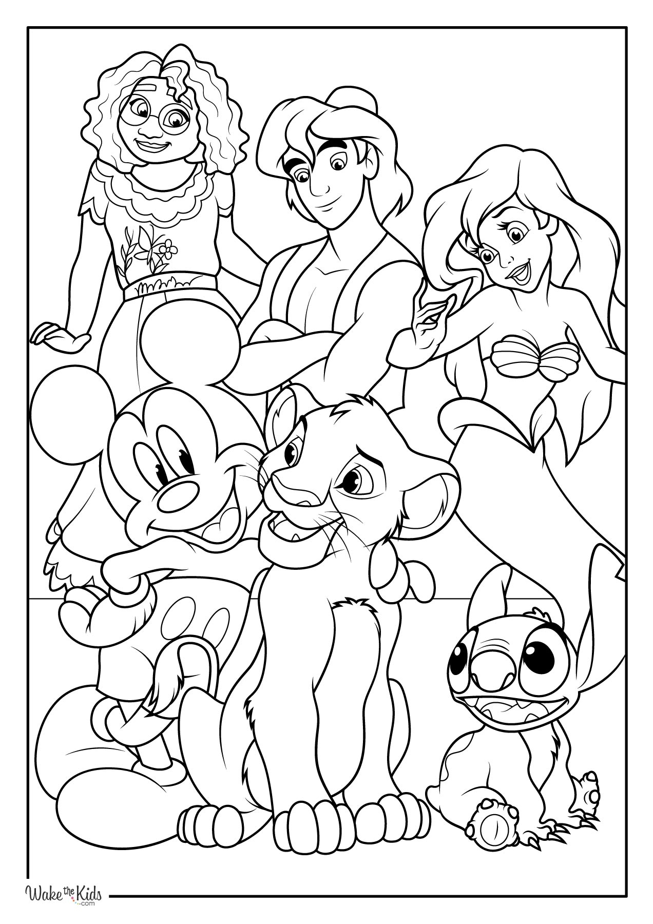 disney coloring sheets printable
