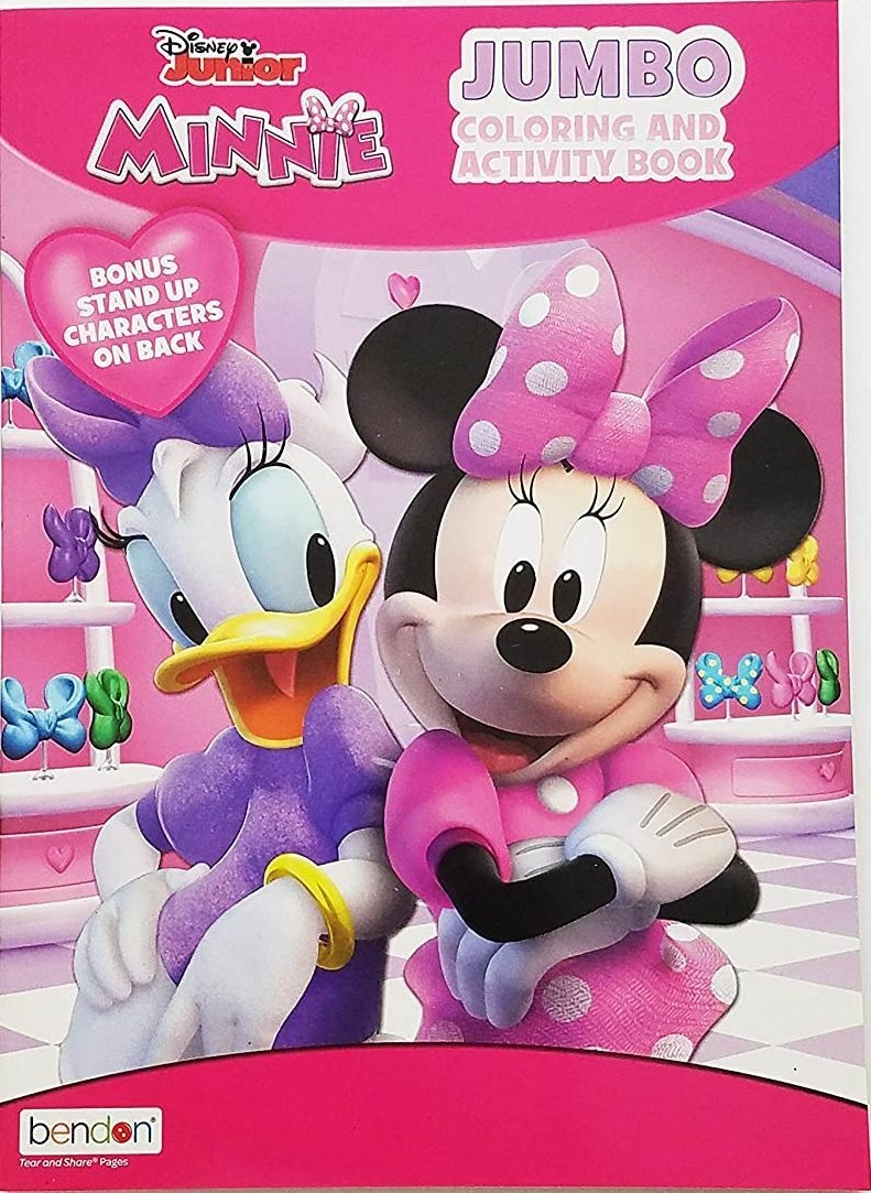Disney Junior Minnie Jumbo Coloring Activity Book And Pencil Case Set EBay
