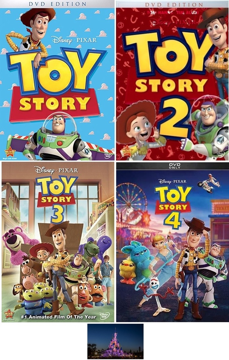 Disney Pixar TOY STORY 1 One 2 Two 3 Three 4 Four 4 DVD Set New EBay