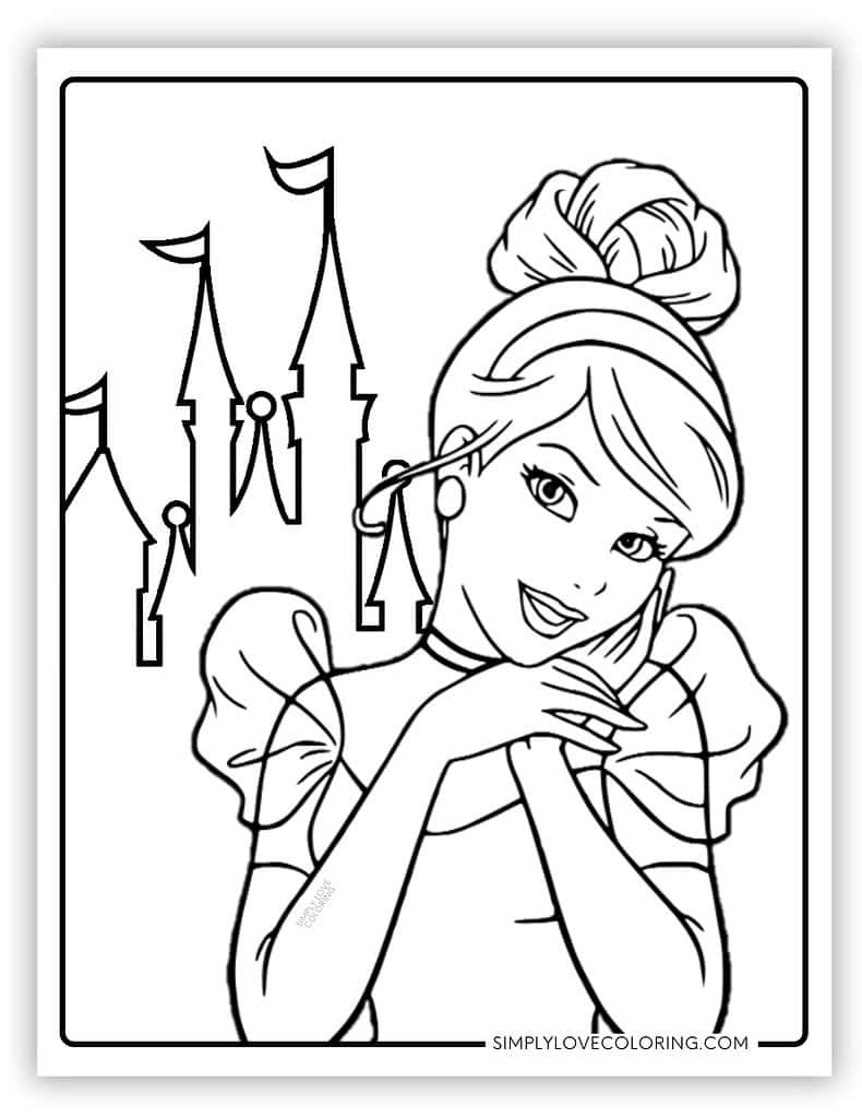 disney princess coloring sheets free