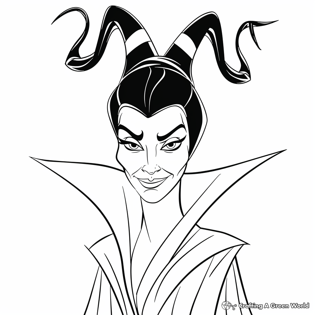 Disney Villain Coloring Pages Free Printable 