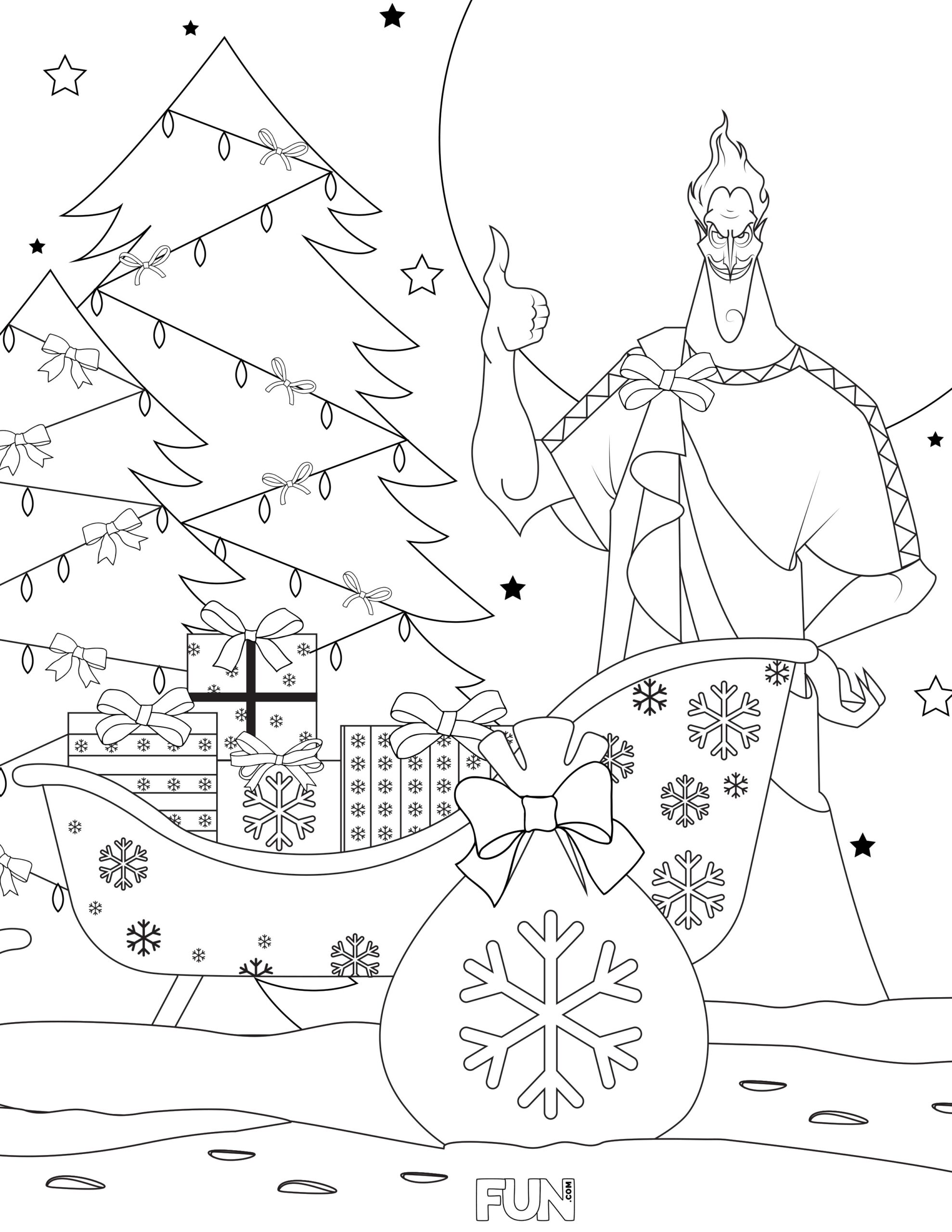 disney villains coloring sheets
