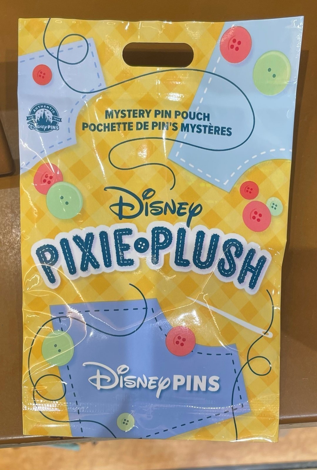 Disney World Pixie Plush Mystery Pin Pack 5 Pins Each Stitch Ariel