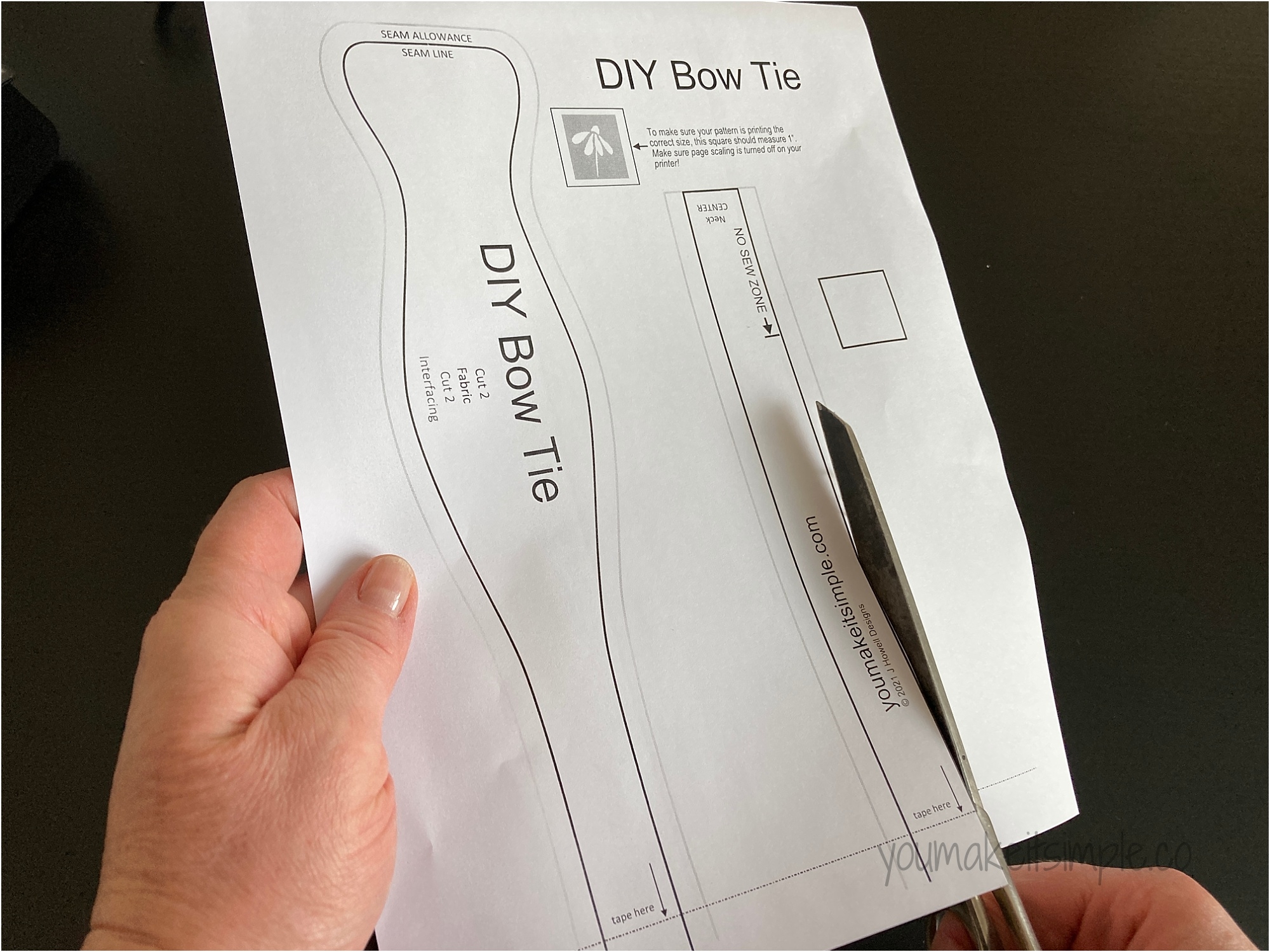 DIY Bow Tie Streamlined Sewing Method You Make It Simple