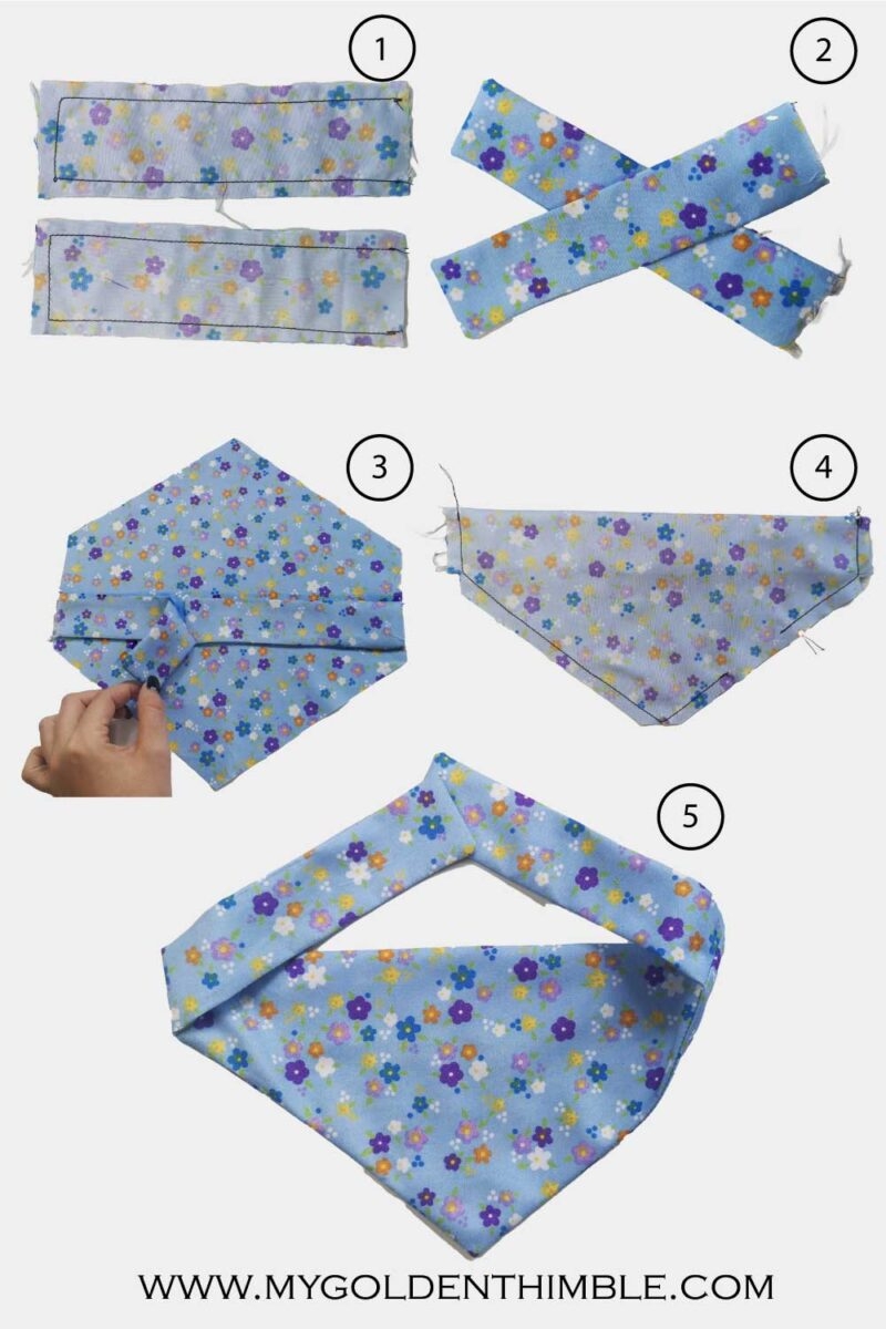 Dog Bandana Pattern Free Dog Sewing PIAOLGYI 3 Size Dog Bandana Sewing Templates S M L