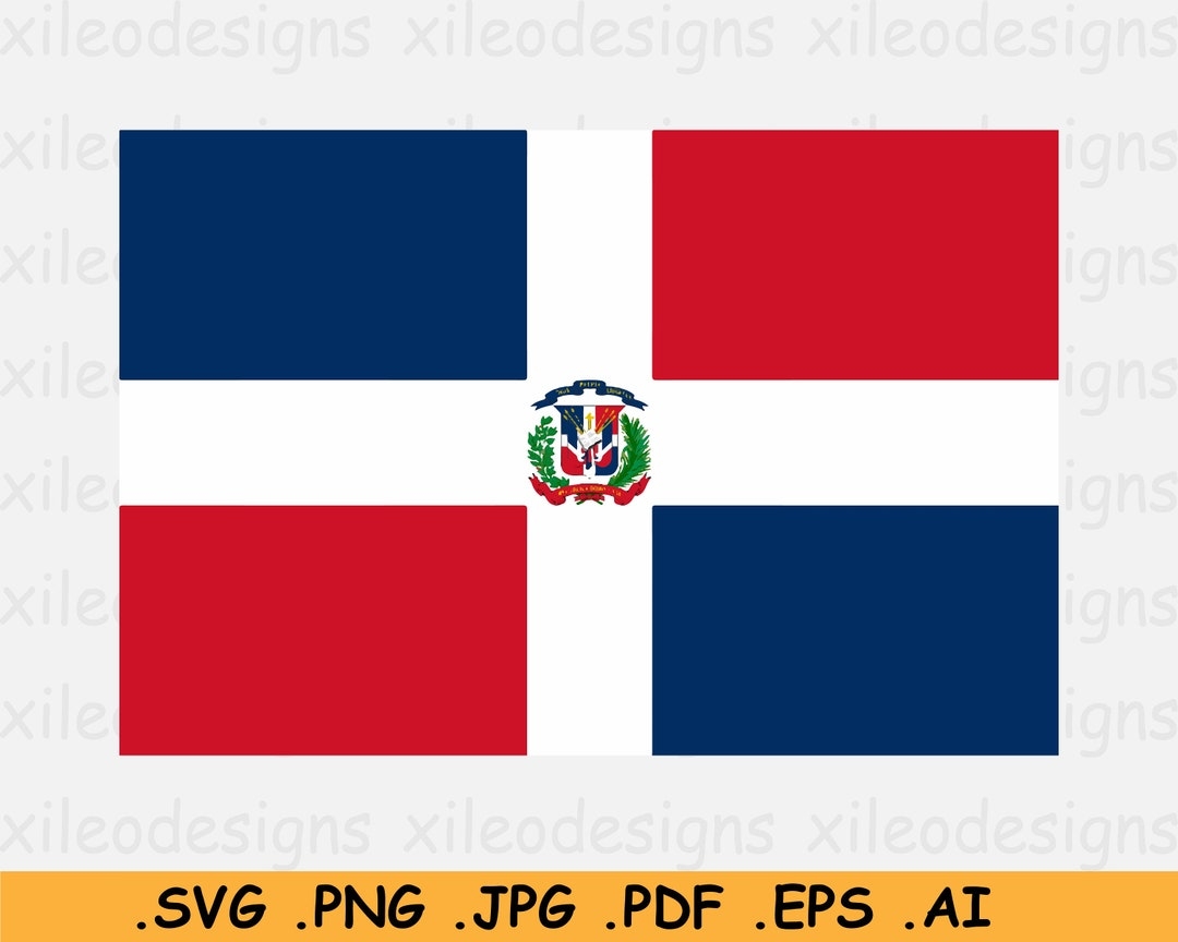 Dominican Republic National Flag SVG Nation Country Banner Instant Digital Download Clipart Icon Vector Graphic Svg Eps Ai Png Jpg Pdf Etsy Israel